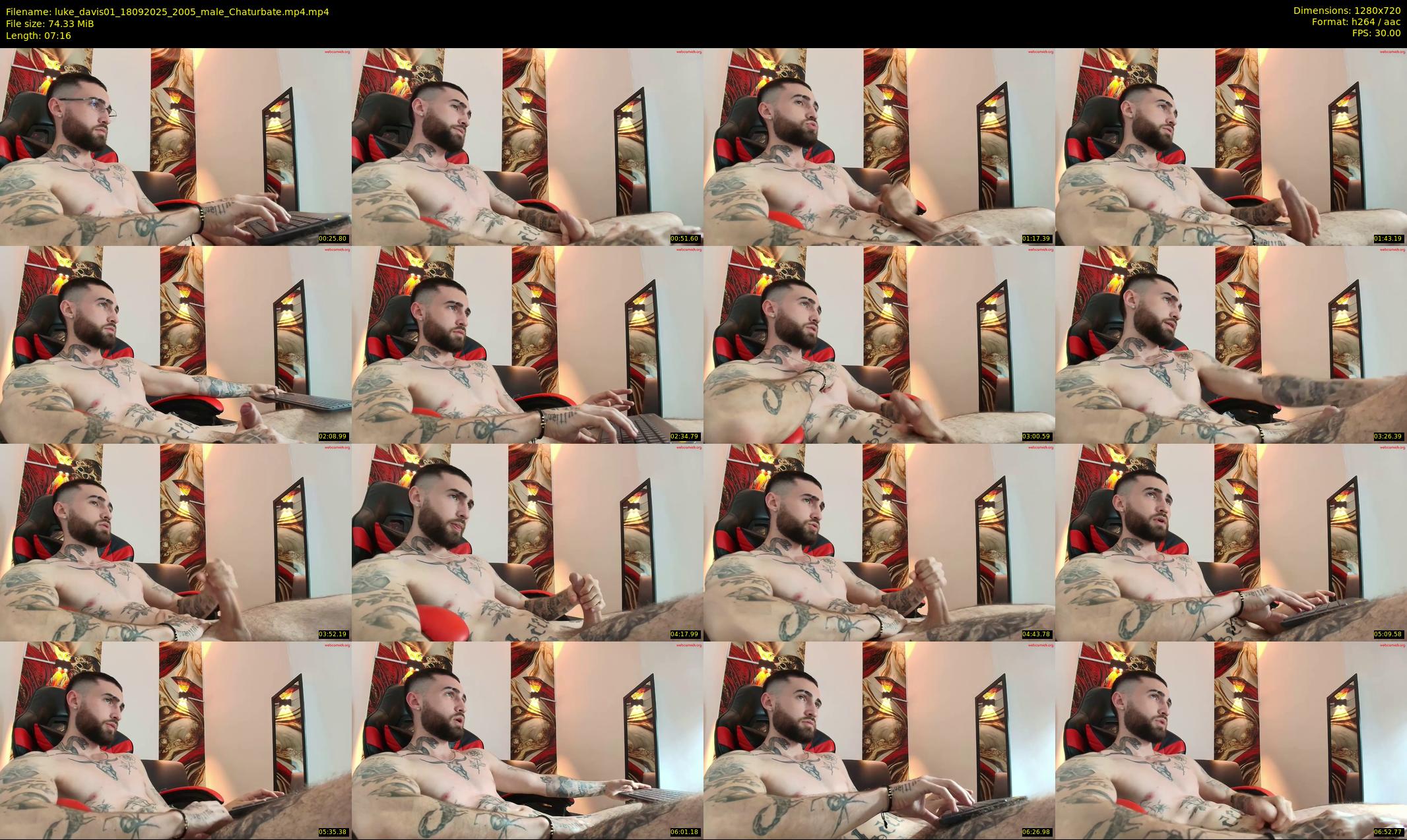 luke_davis01 — 8 minute Chaturbate male cam show recording, 720p, Sep 18, 2025