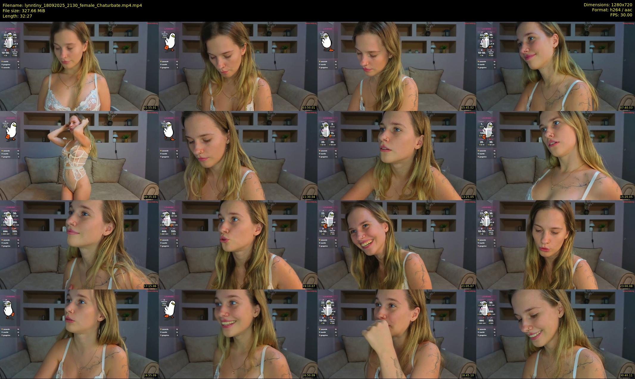 lynntiny — 33 minute Chaturbate female cam show recording, 720p, Sep 18, 2025