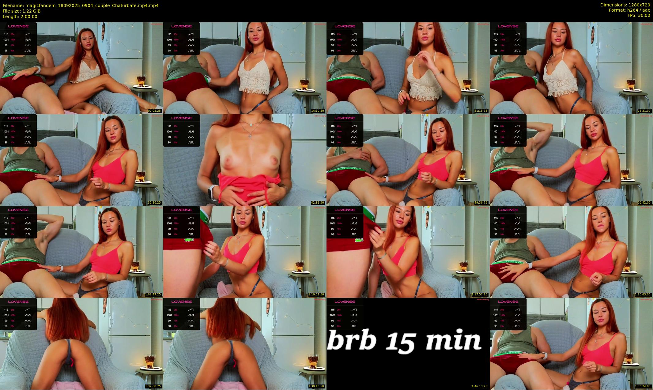 magictandem — 120 minute Chaturbate couple cam show recording, 720p, Sep 18, 2025