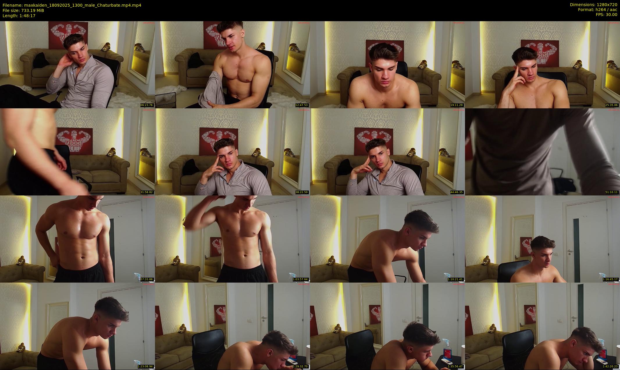 maxkaiden — 109 minute Chaturbate male cam show recording, 720p, Sep 18, 2025