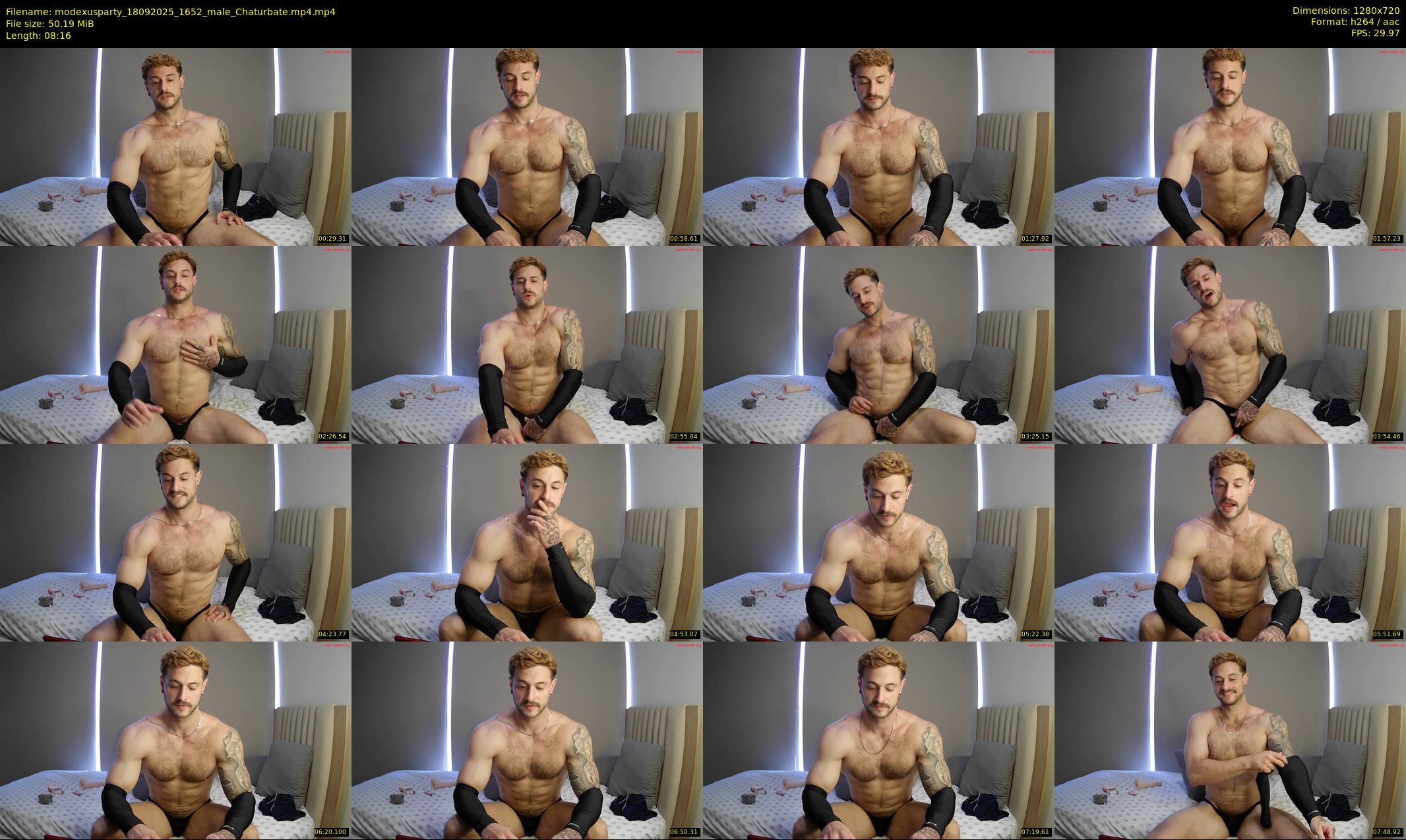 modexusparty — 9 minute Chaturbate male cam show recording, 720p, Sep 18, 2025