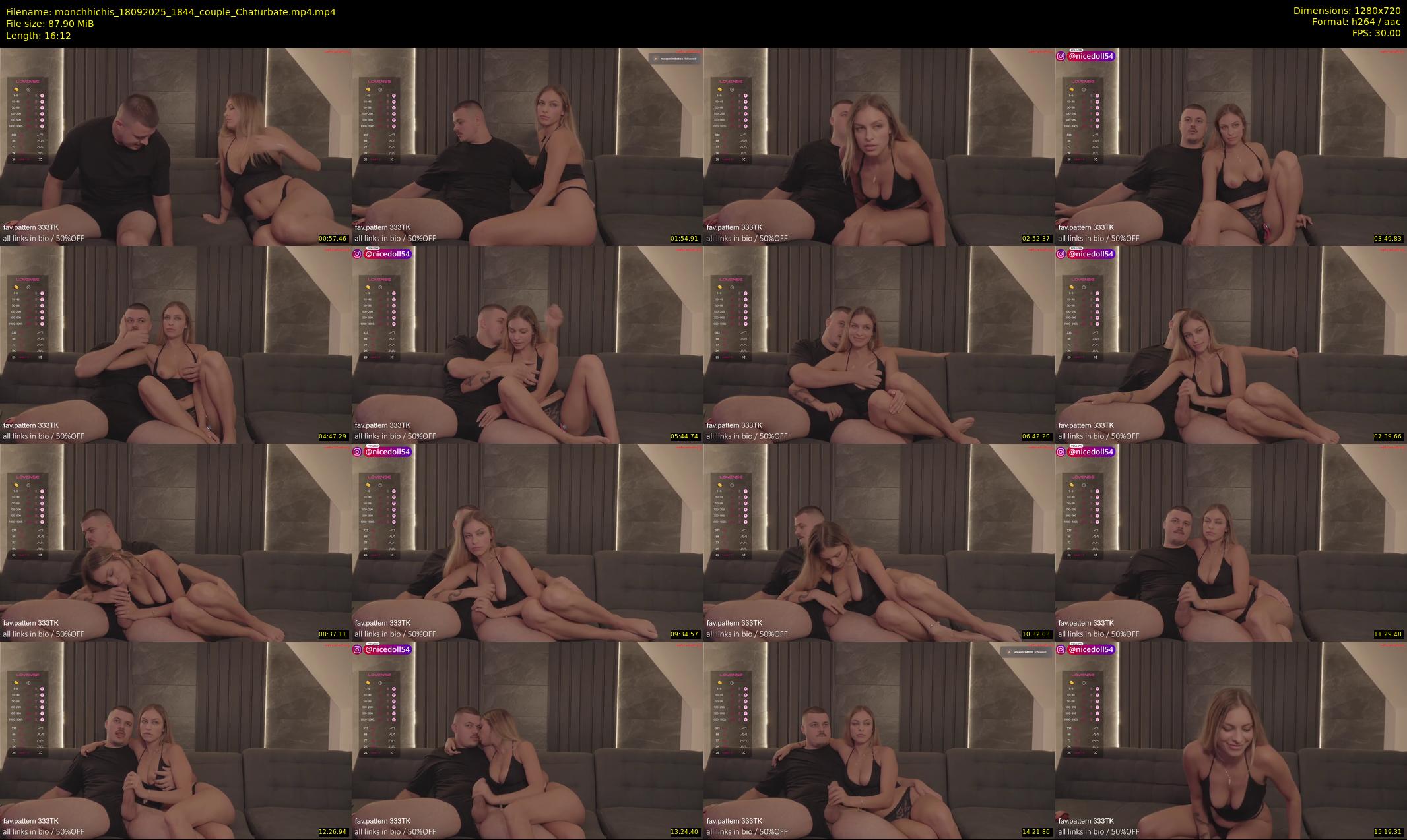 monchhichis — 17 minute Chaturbate couple cam show recording, 720p, Sep 18, 2025