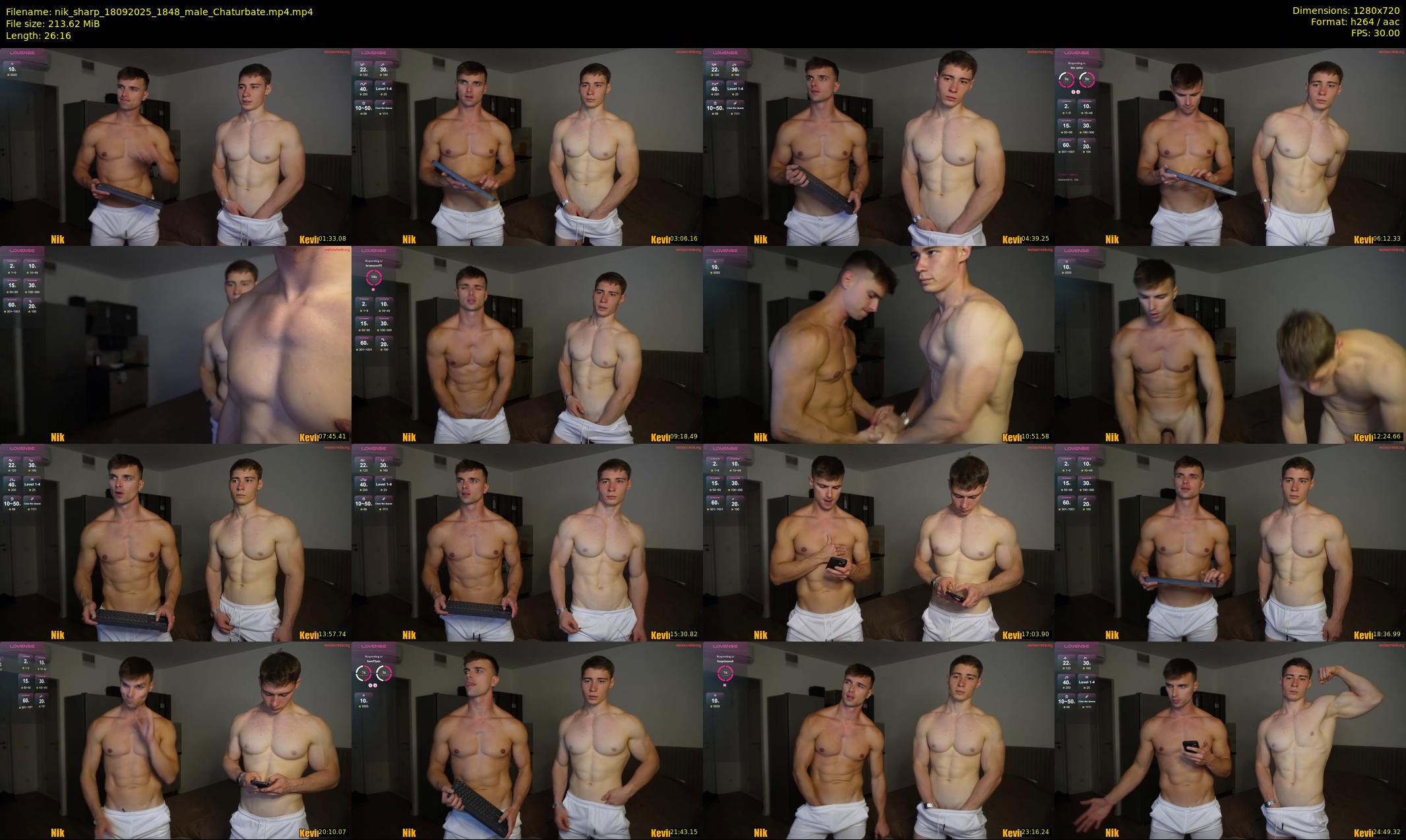 nik_sharp — 27 minute Chaturbate male cam show recording, 720p, Sep 18, 2025