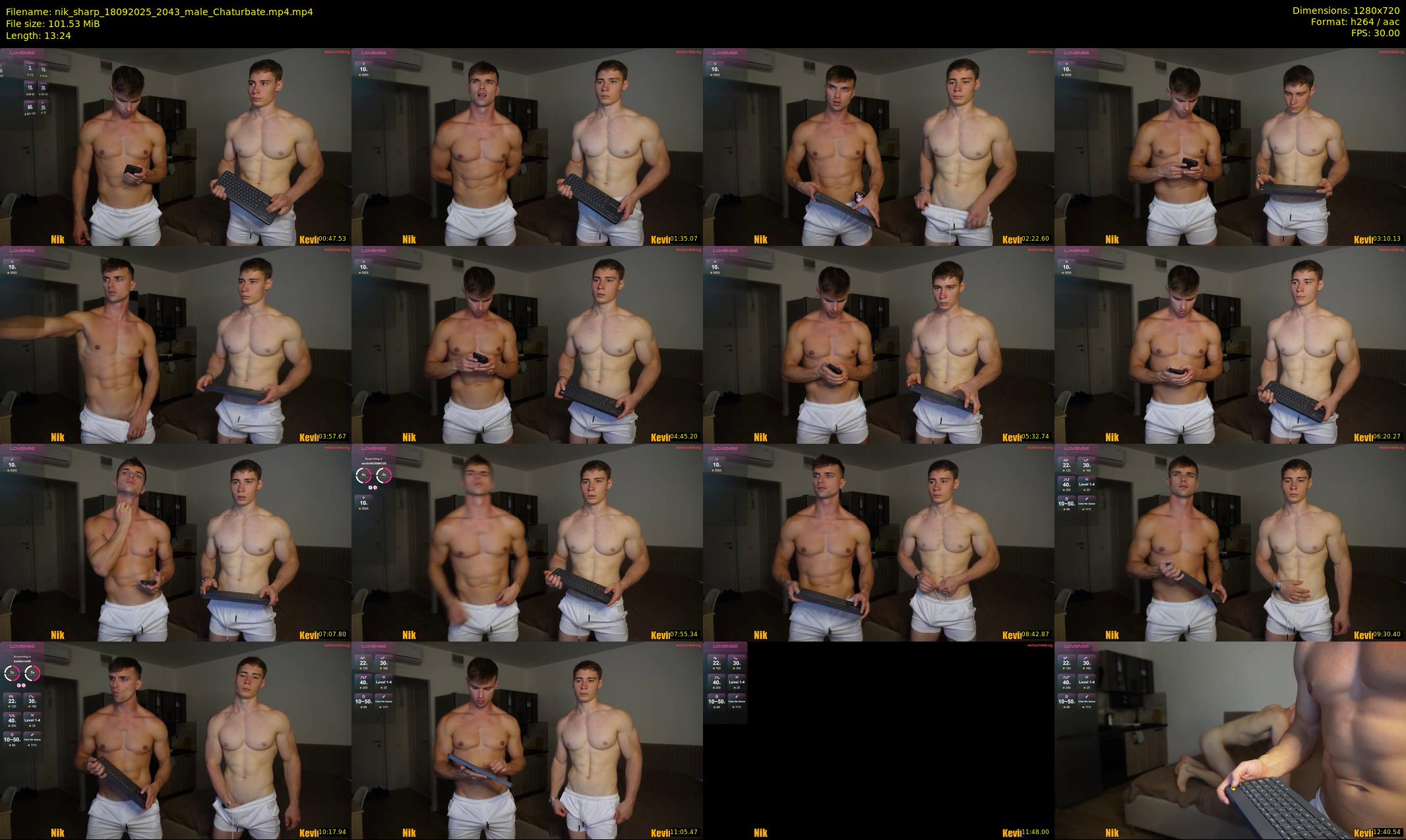 nik_sharp — 14 minute Chaturbate male cam show recording, 720p, Sep 18, 2025
