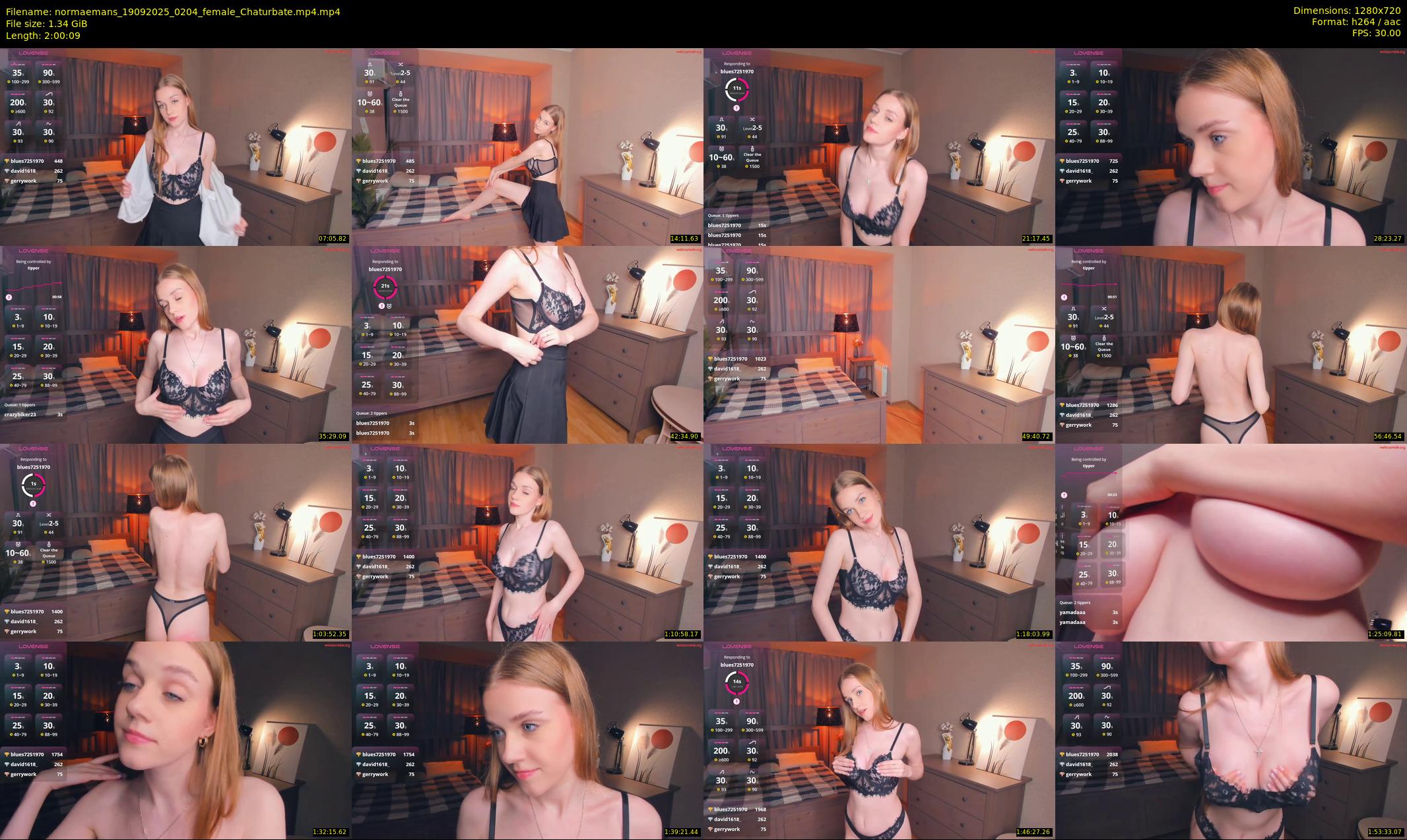 normaemans — 121 minute Chaturbate female cam show recording, 720p, Sep 19, 2025