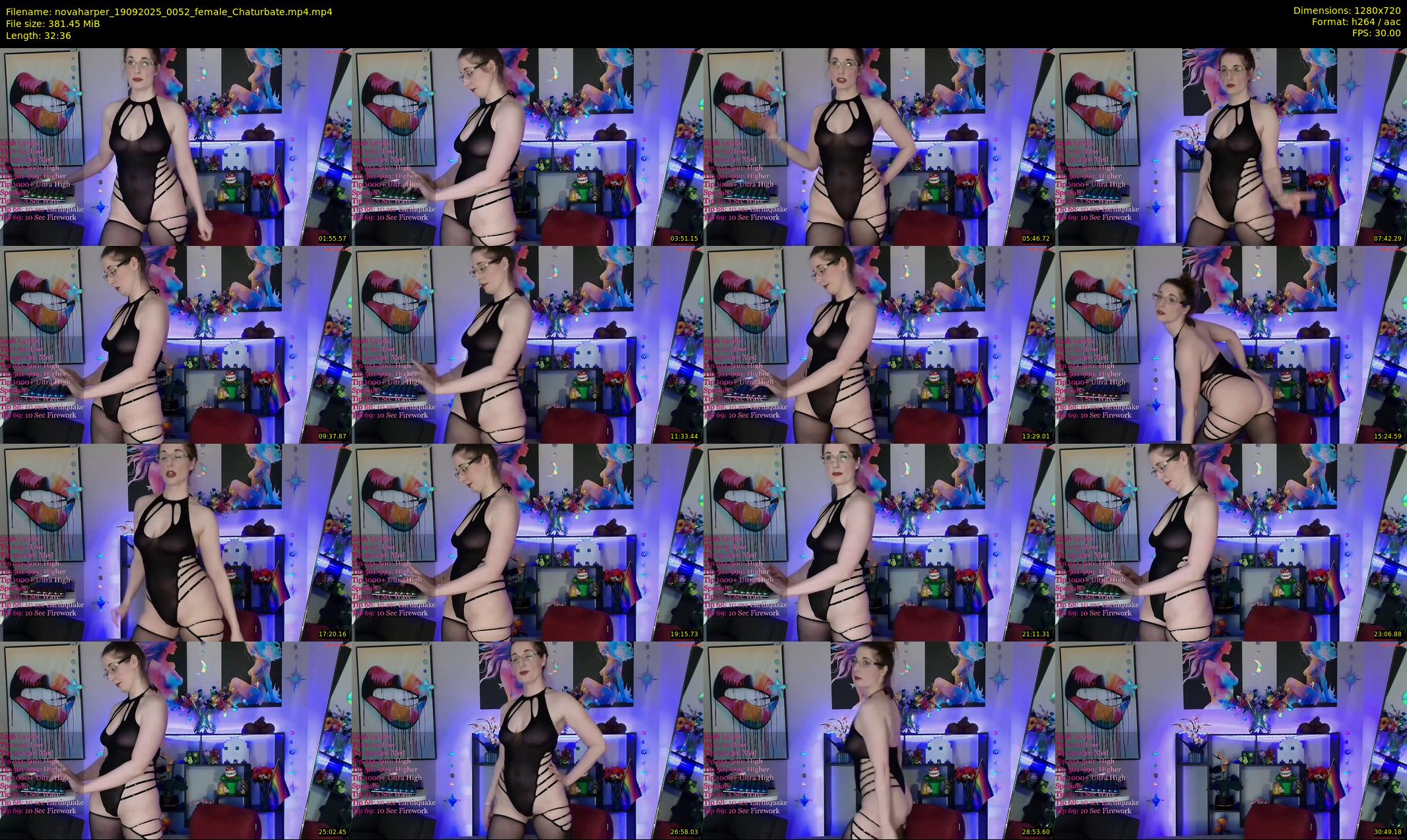 novaharper — 33 minute Chaturbate female cam show recording, 720p, Sep 19, 2025