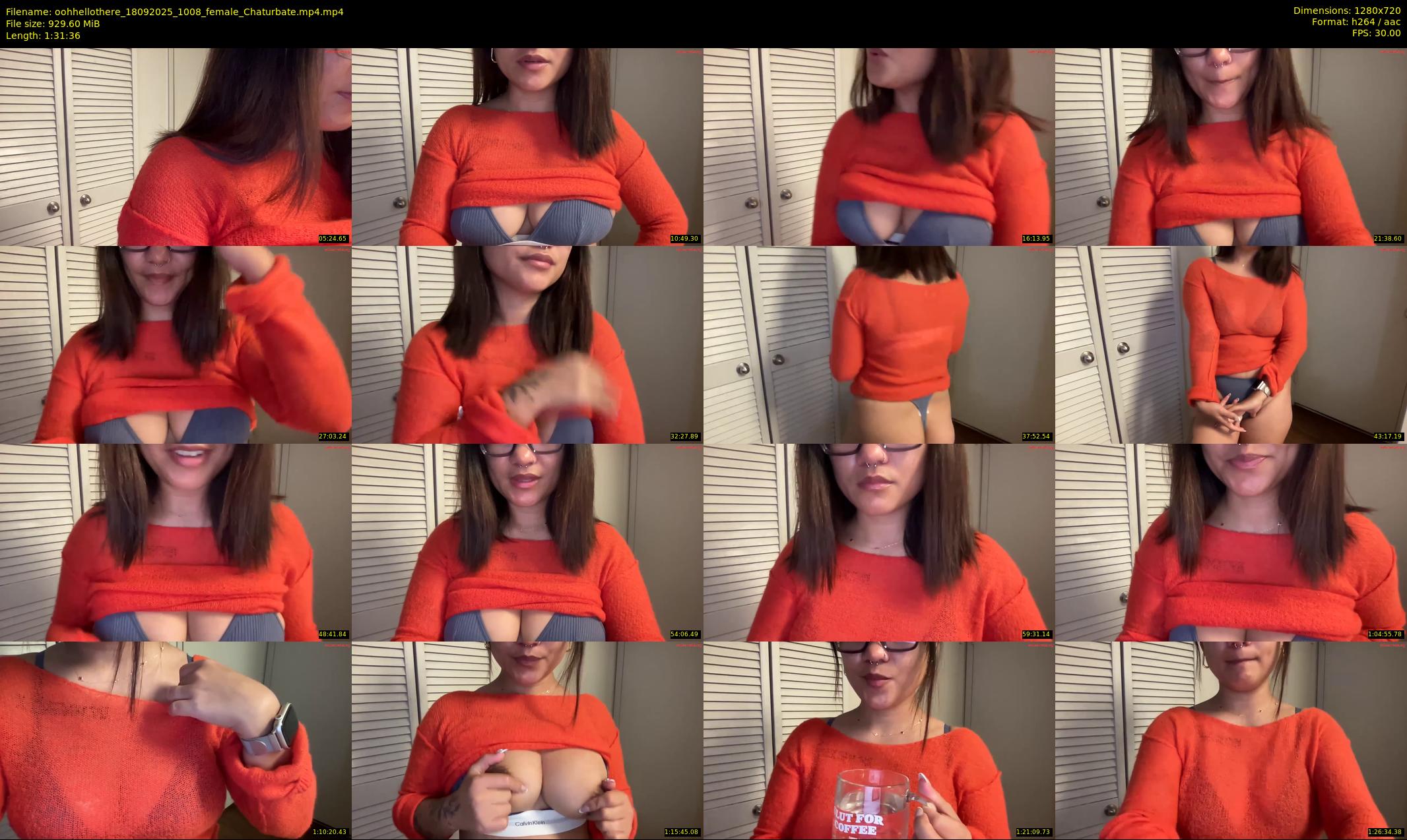 oohhellothere — 92 minute Chaturbate female cam show recording, 720p, Sep 18, 2025