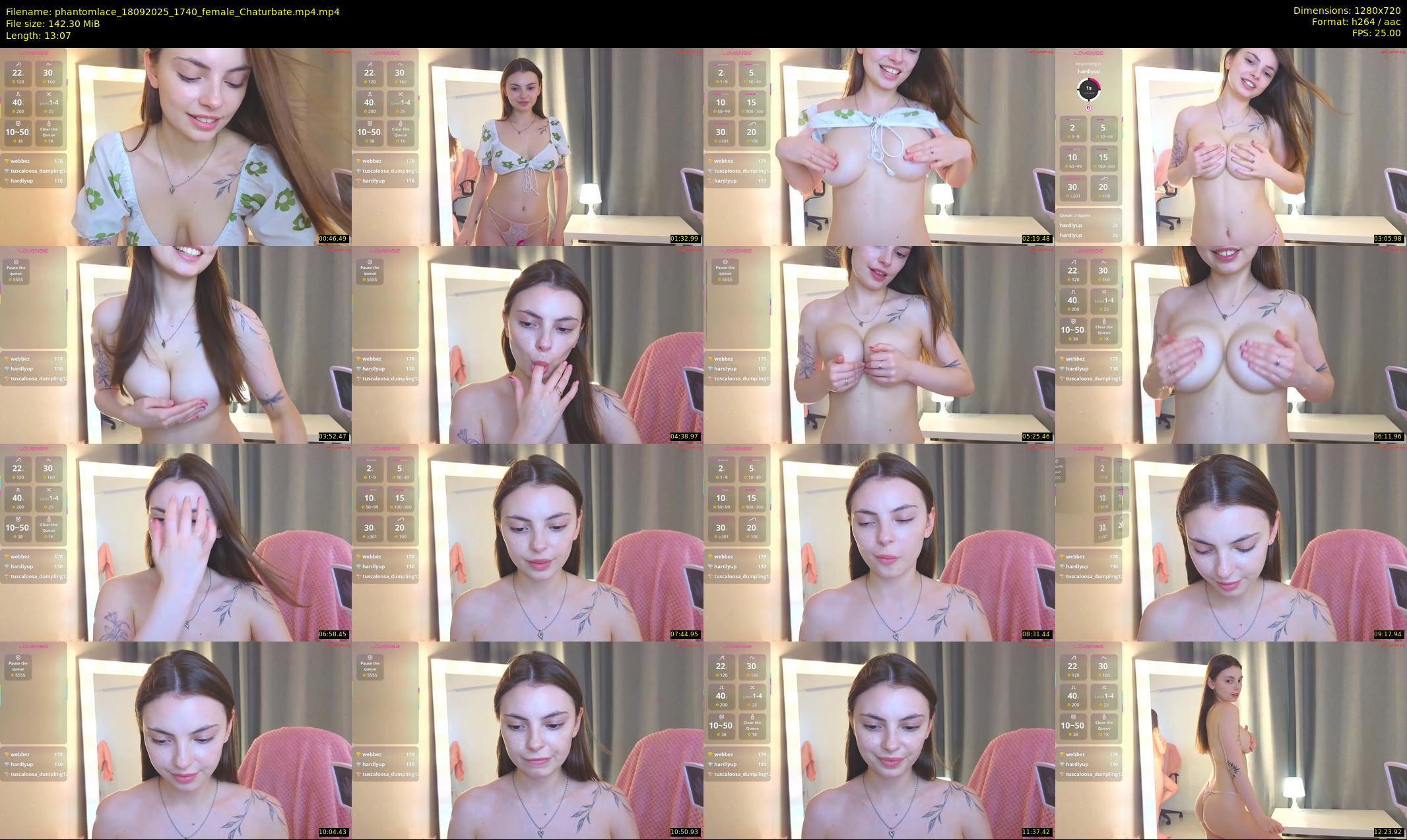 phantomlace — 14 minute Chaturbate female cam show recording, 720p, Sep 18, 2025