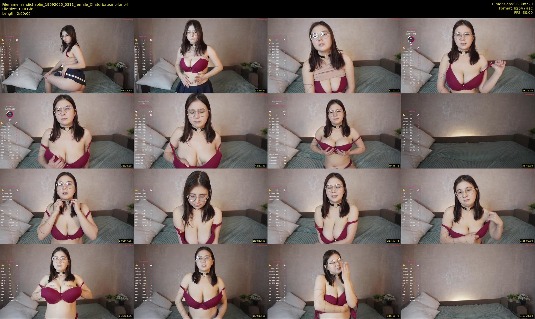 randichaplin — 120 minute Chaturbate female cam show recording, 720p, Sep 19, 2025