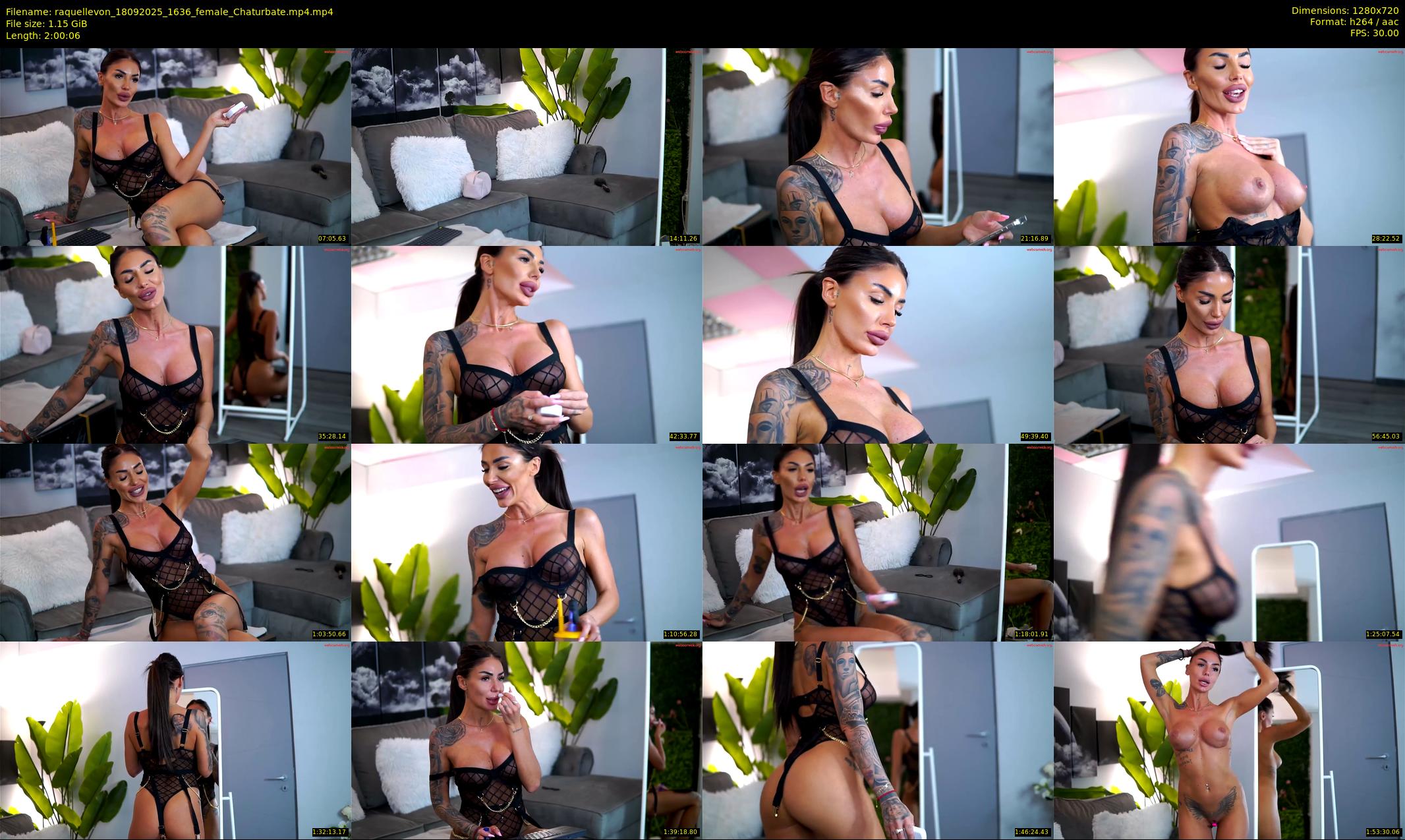 raquellevon — 121 minute Chaturbate female cam show recording, 720p, Sep 18, 2025