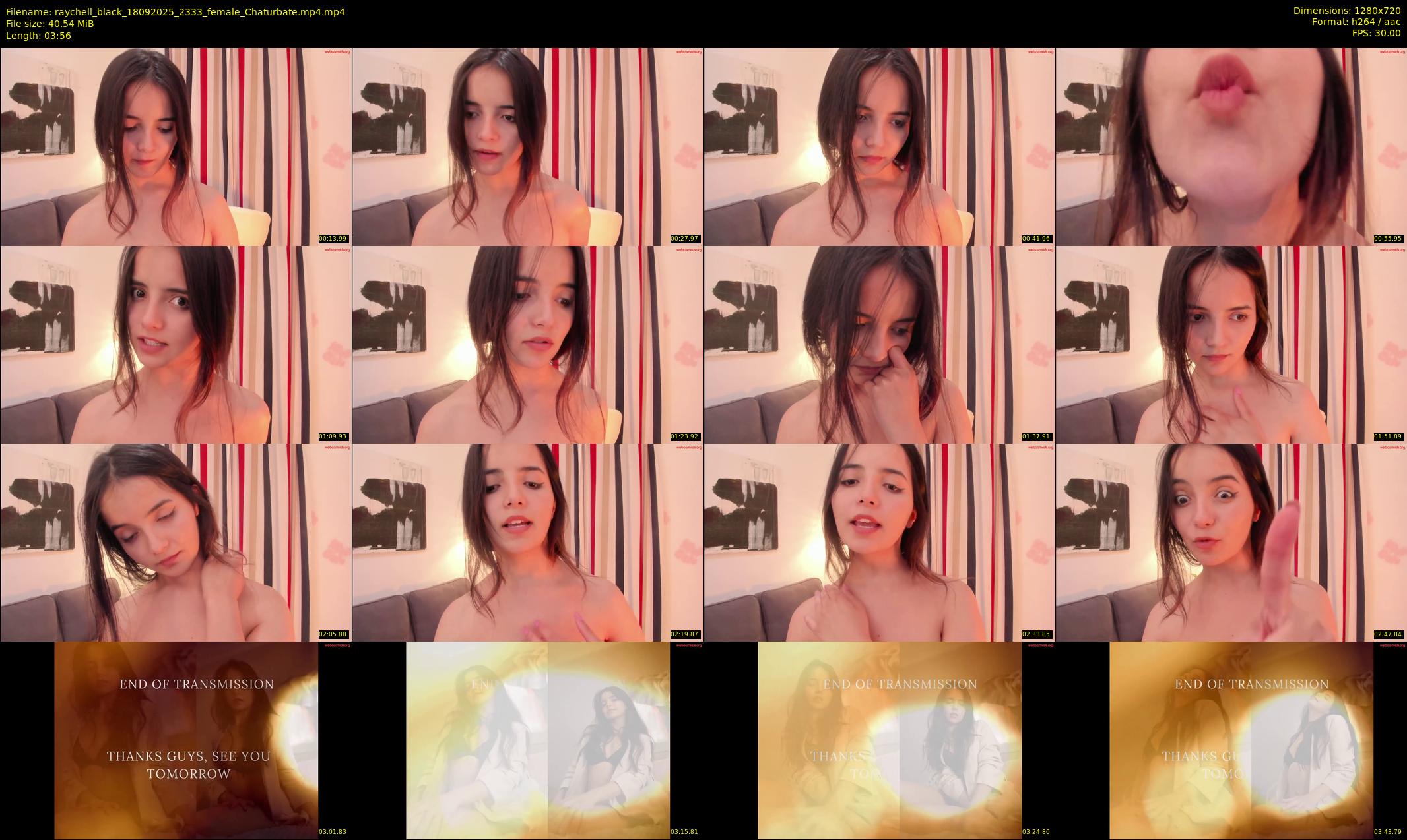 raychell_black — 4 minute Chaturbate female cam show recording, 720p, Sep 18, 2025