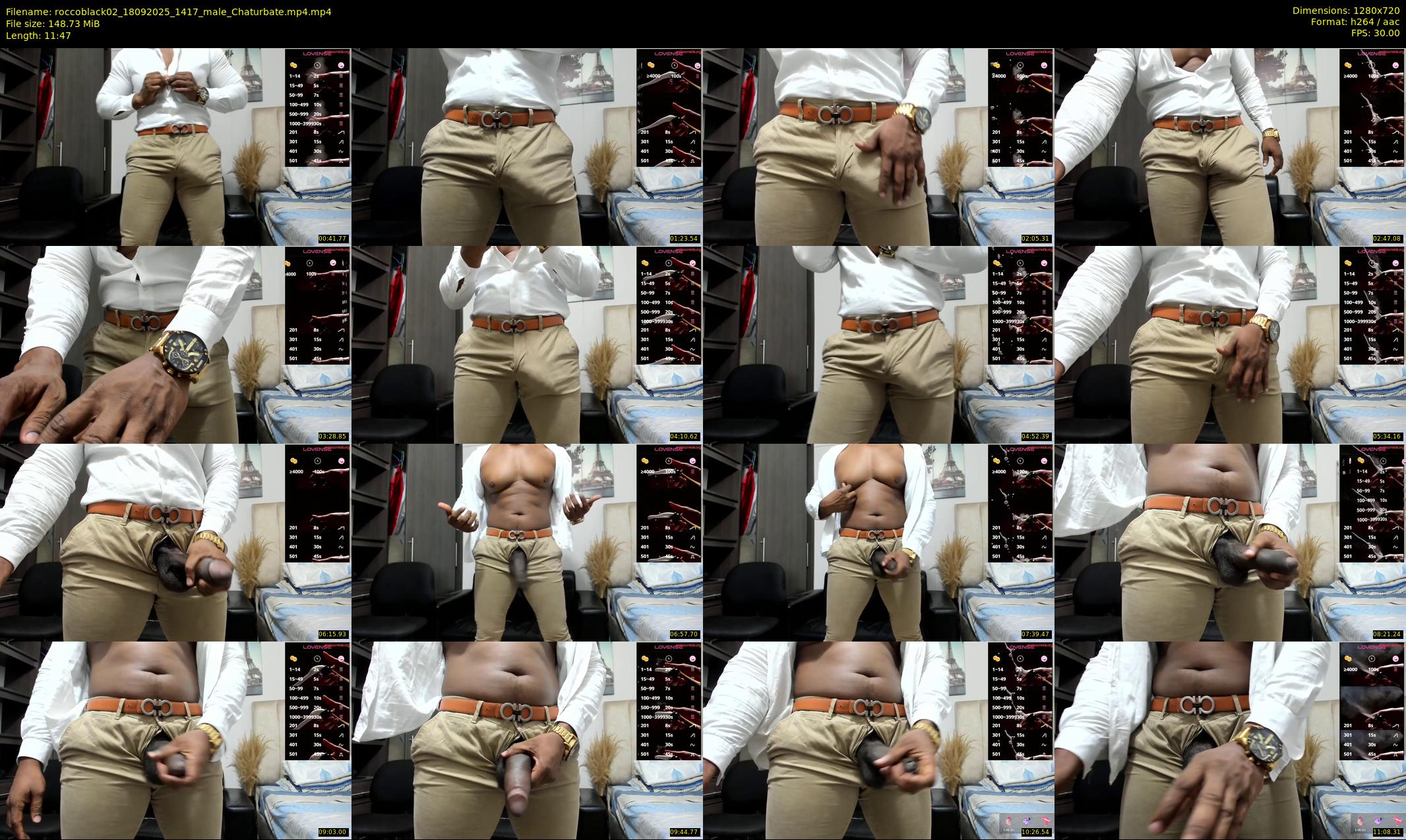 roccoblack02 — 12 minute Chaturbate male cam show recording, 720p, Sep 18, 2025