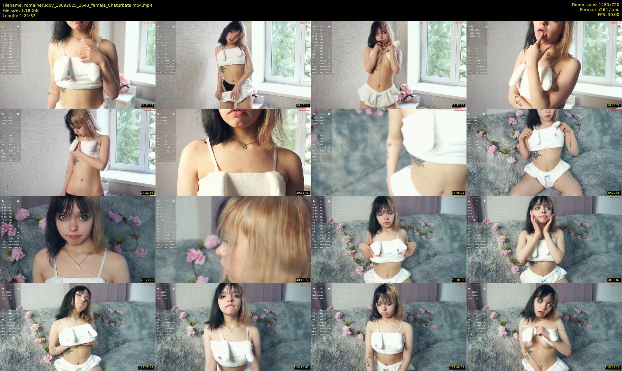 romainerudoy — 83 minute Chaturbate female cam show recording, 720p, Sep 18, 2025