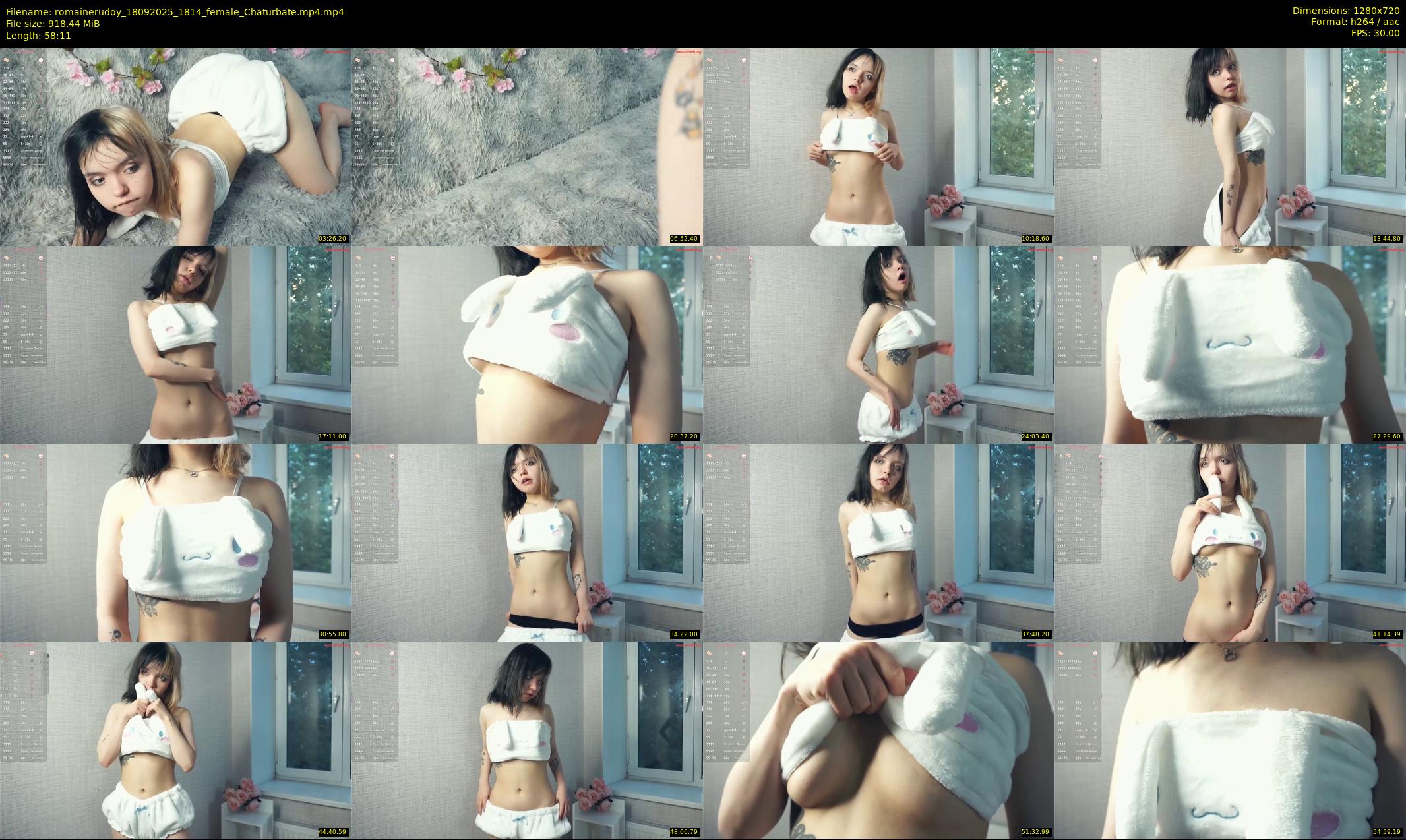 romainerudoy — 59 minute Chaturbate female cam show recording, 720p, Sep 18, 2025