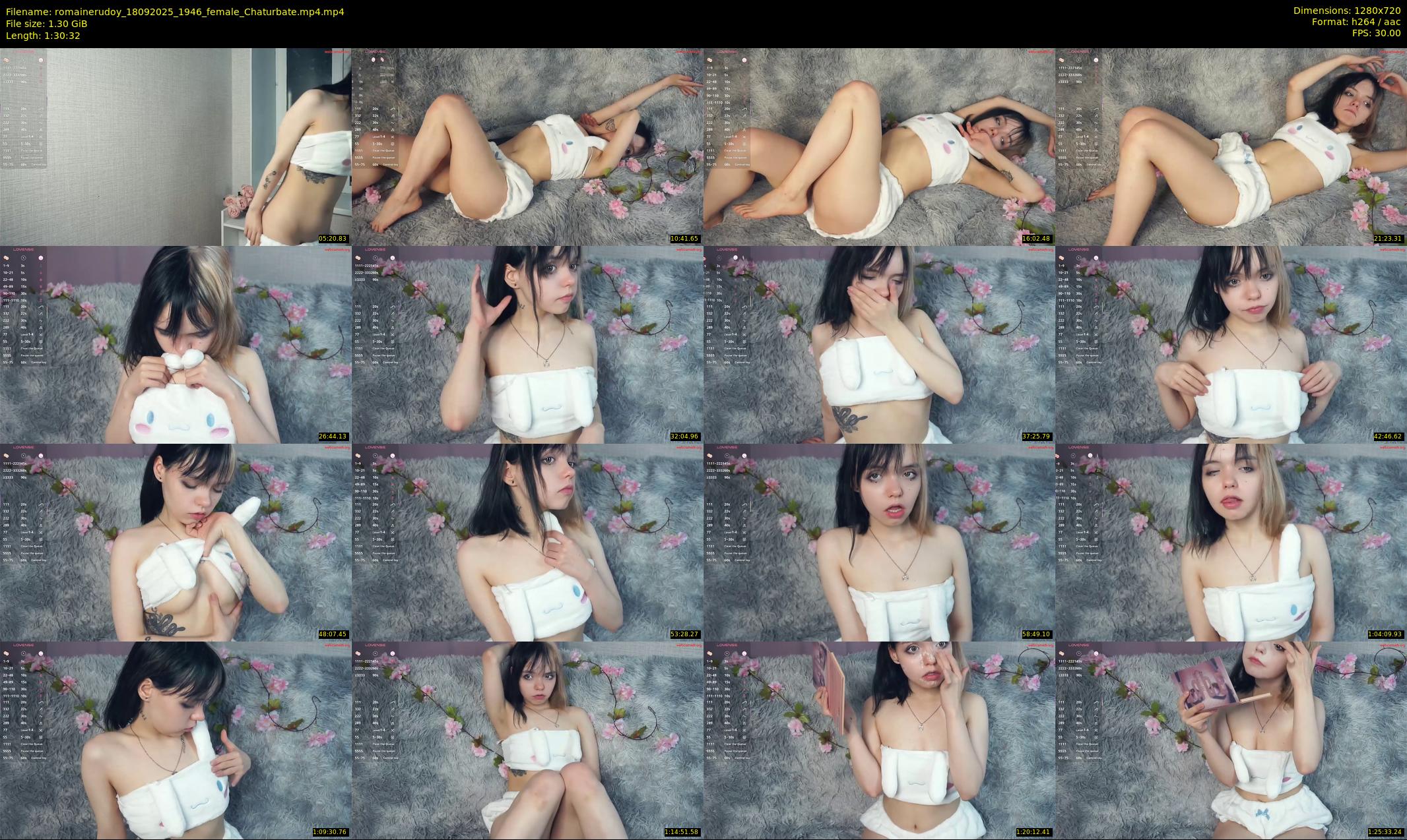 romainerudoy — 91 minute Chaturbate female cam show recording, 720p, Sep 18, 2025