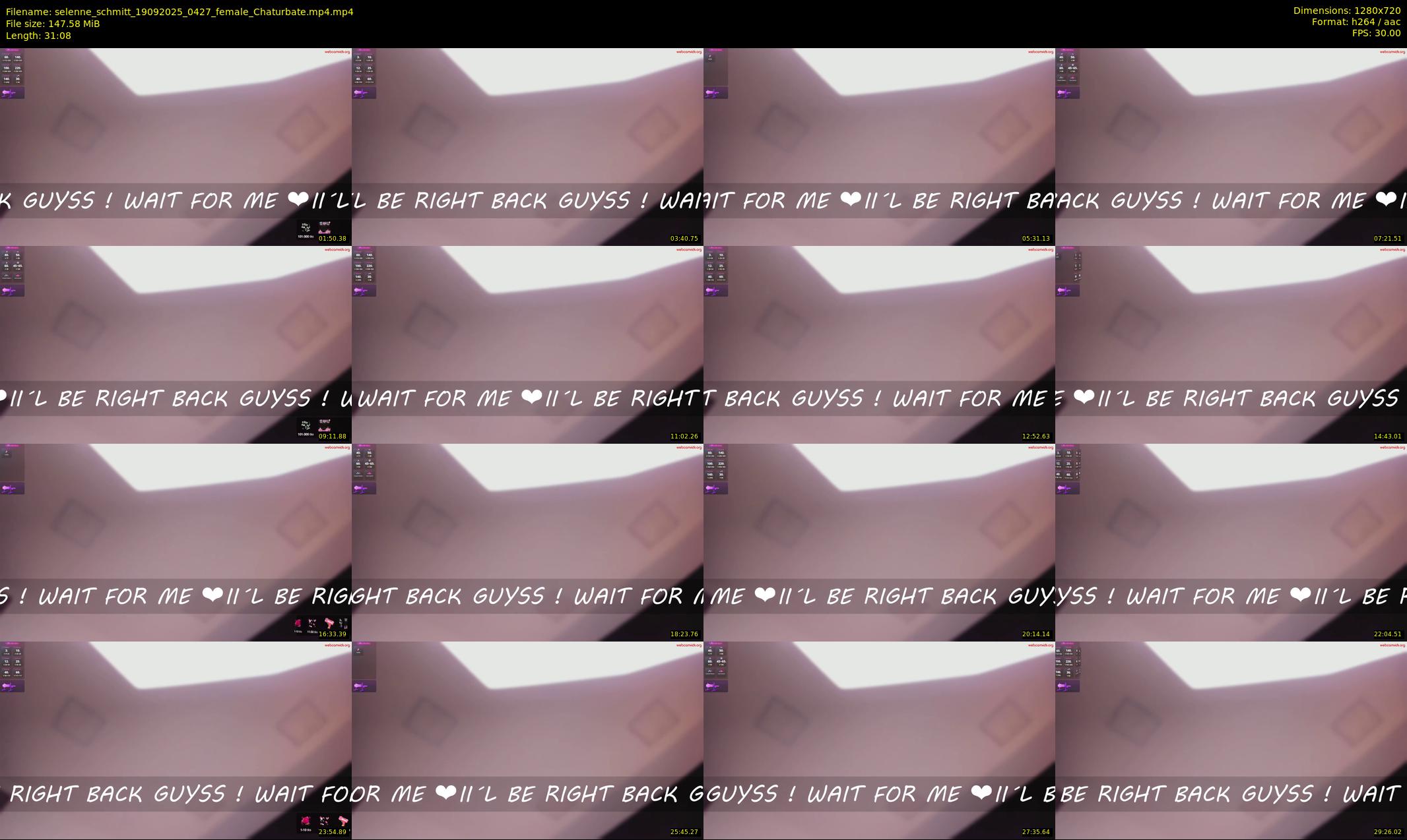 selenne_schmitt — 32 minute Chaturbate female cam show recording, 720p, Sep 19, 2025