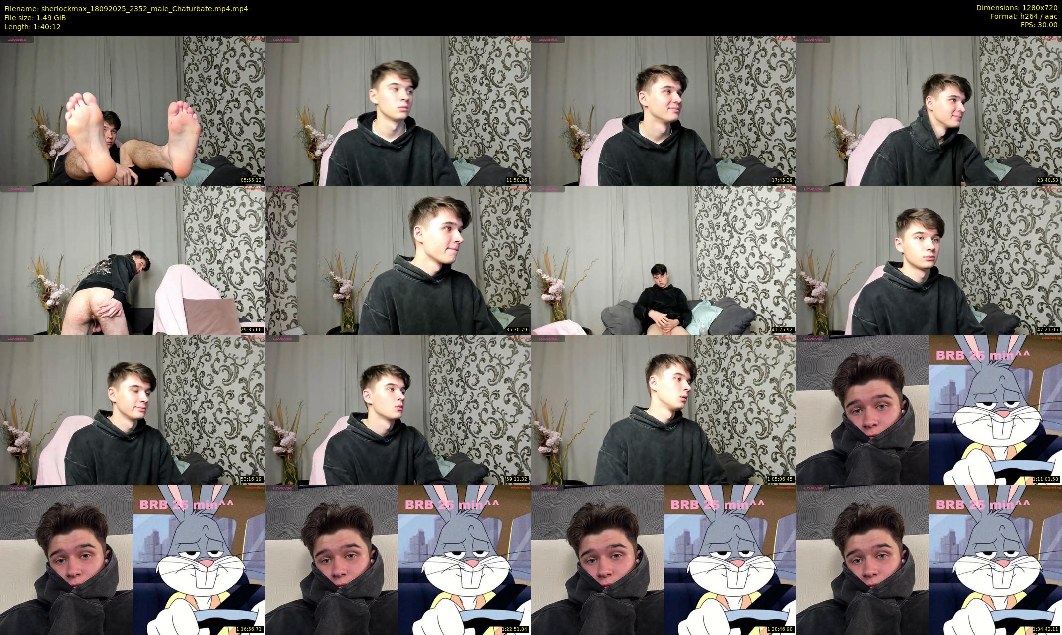 sherlockmax — 101 minute Chaturbate male cam show recording, 720p, Sep 18, 2025