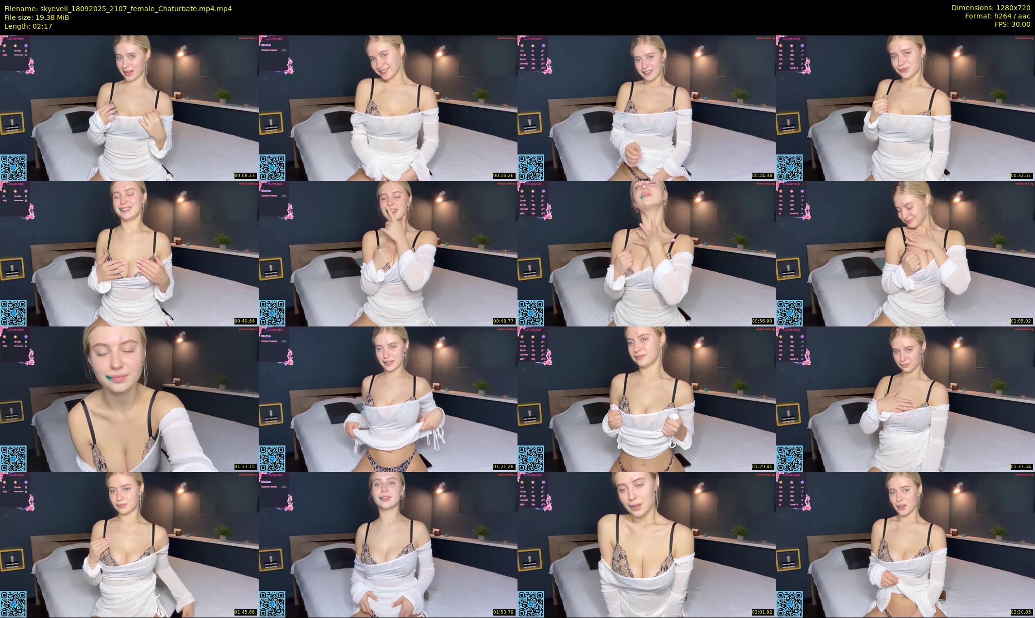 skyeveil — 3 minute Chaturbate female cam show recording, 720p, Sep 18, 2025