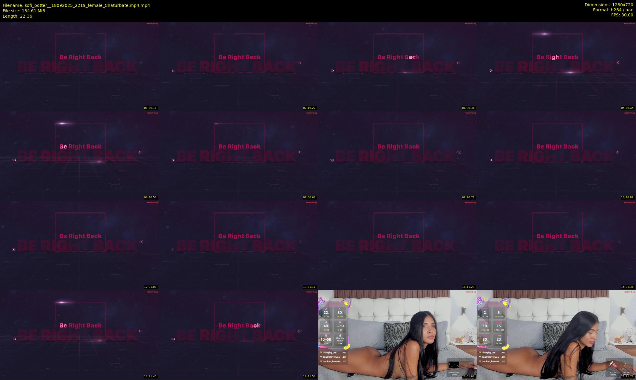 sofi_potter_ — 23 minute Chaturbate female cam show recording, 720p, Sep 18, 2025