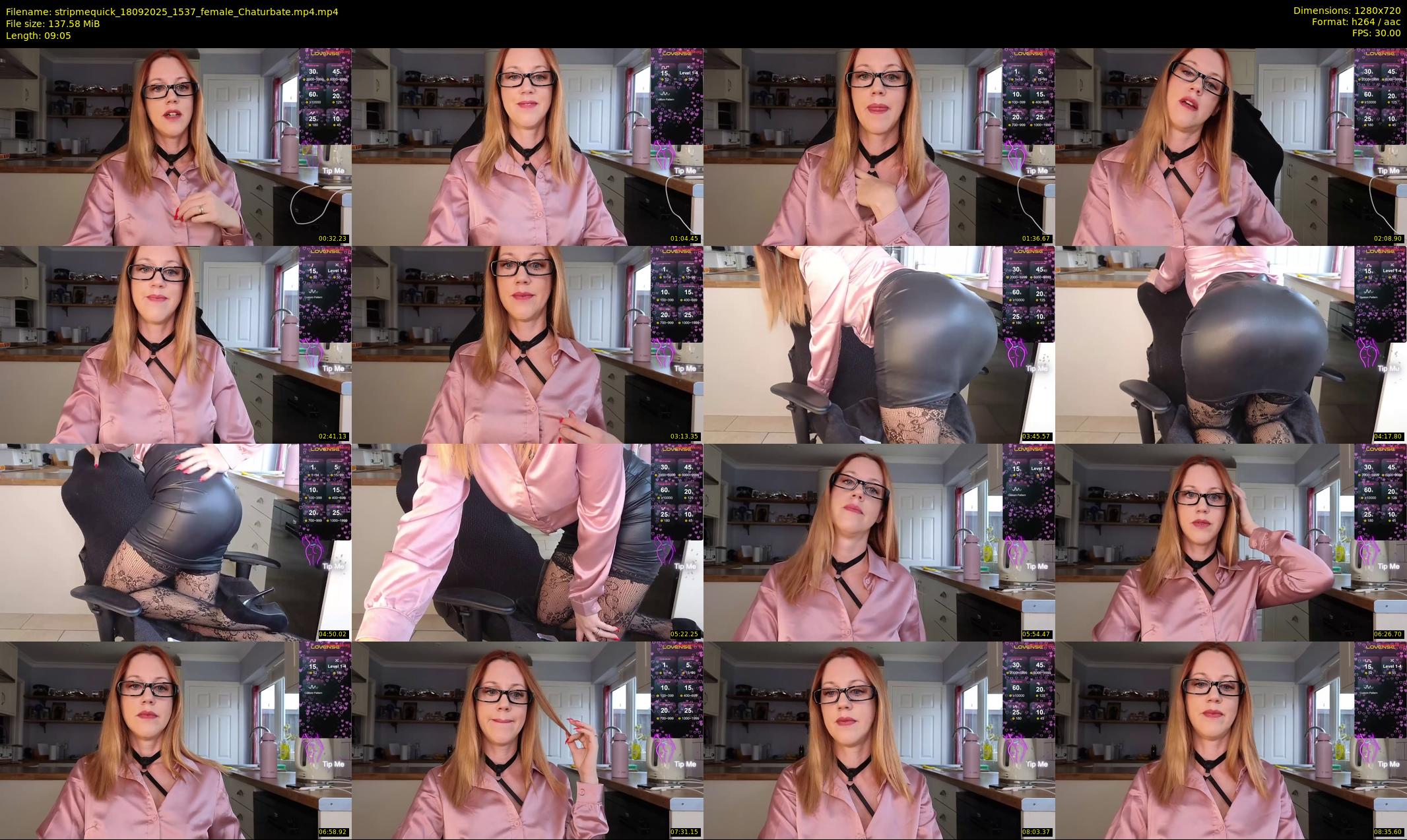 stripmequick — 10 minute Chaturbate female cam show recording, 720p, Sep 18, 2025
