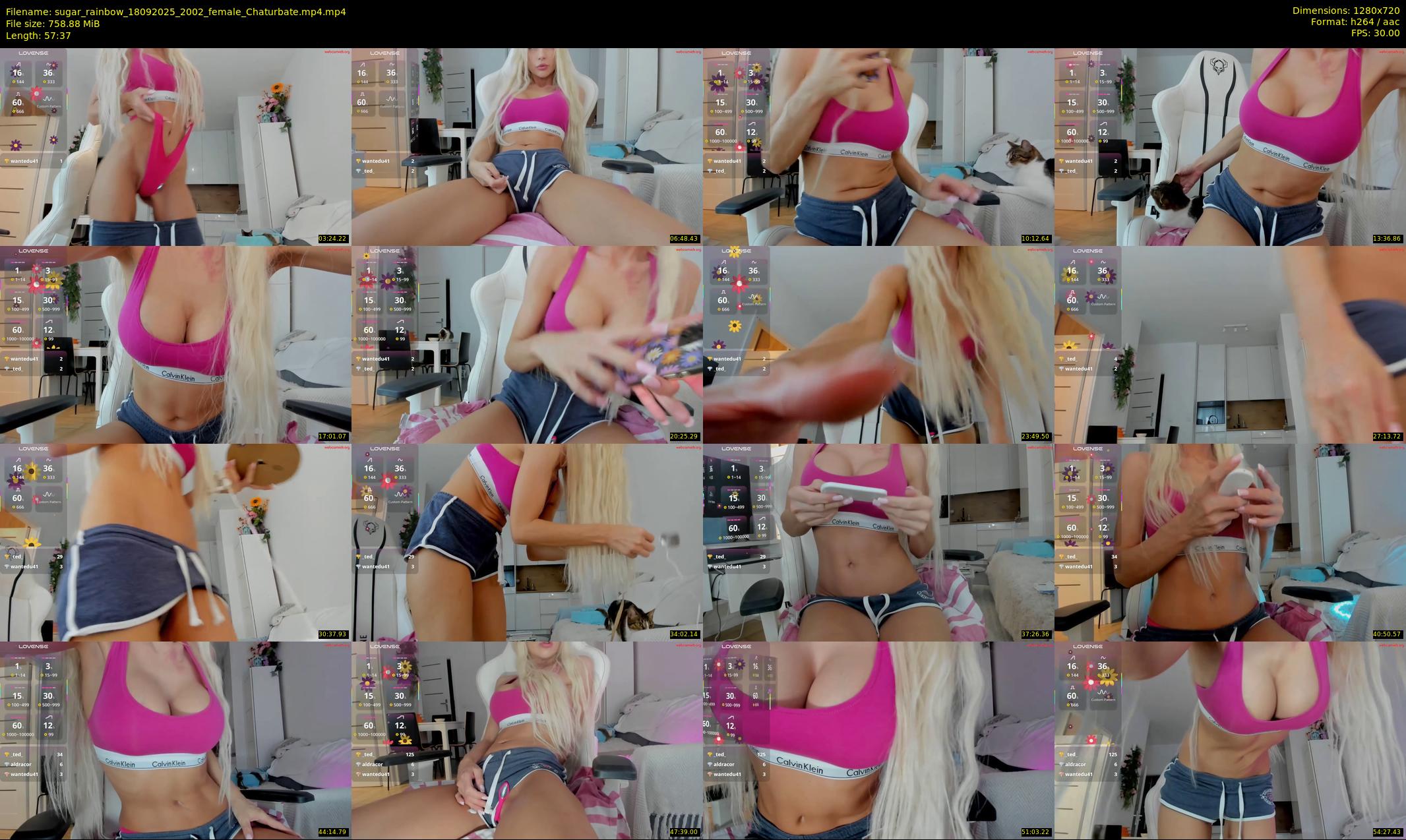 sugar_rainbow — 58 minute Chaturbate female cam show recording, 720p, Sep 18, 2025