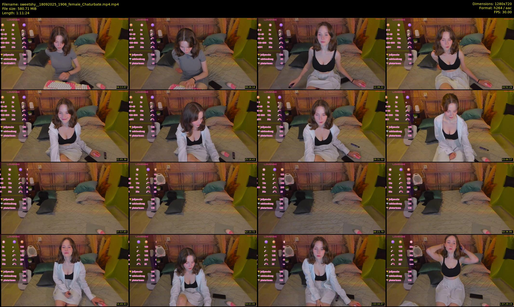 sweetshy_ — 72 minute Chaturbate female cam show recording, 720p, Sep 18, 2025