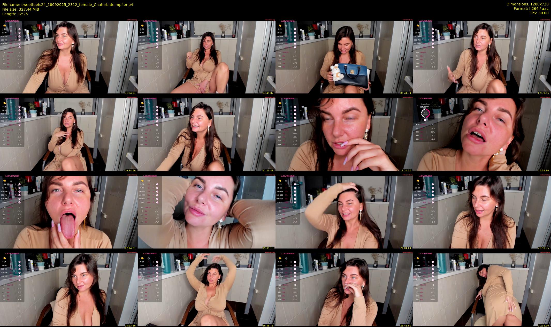 sweetteets24 — 33 minute Chaturbate female cam show recording, 720p, Sep 18, 2025