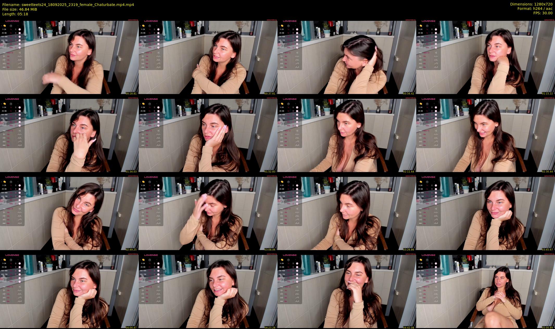 sweetteets24 — 6 minute Chaturbate female cam show recording, 720p, Sep 18, 2025