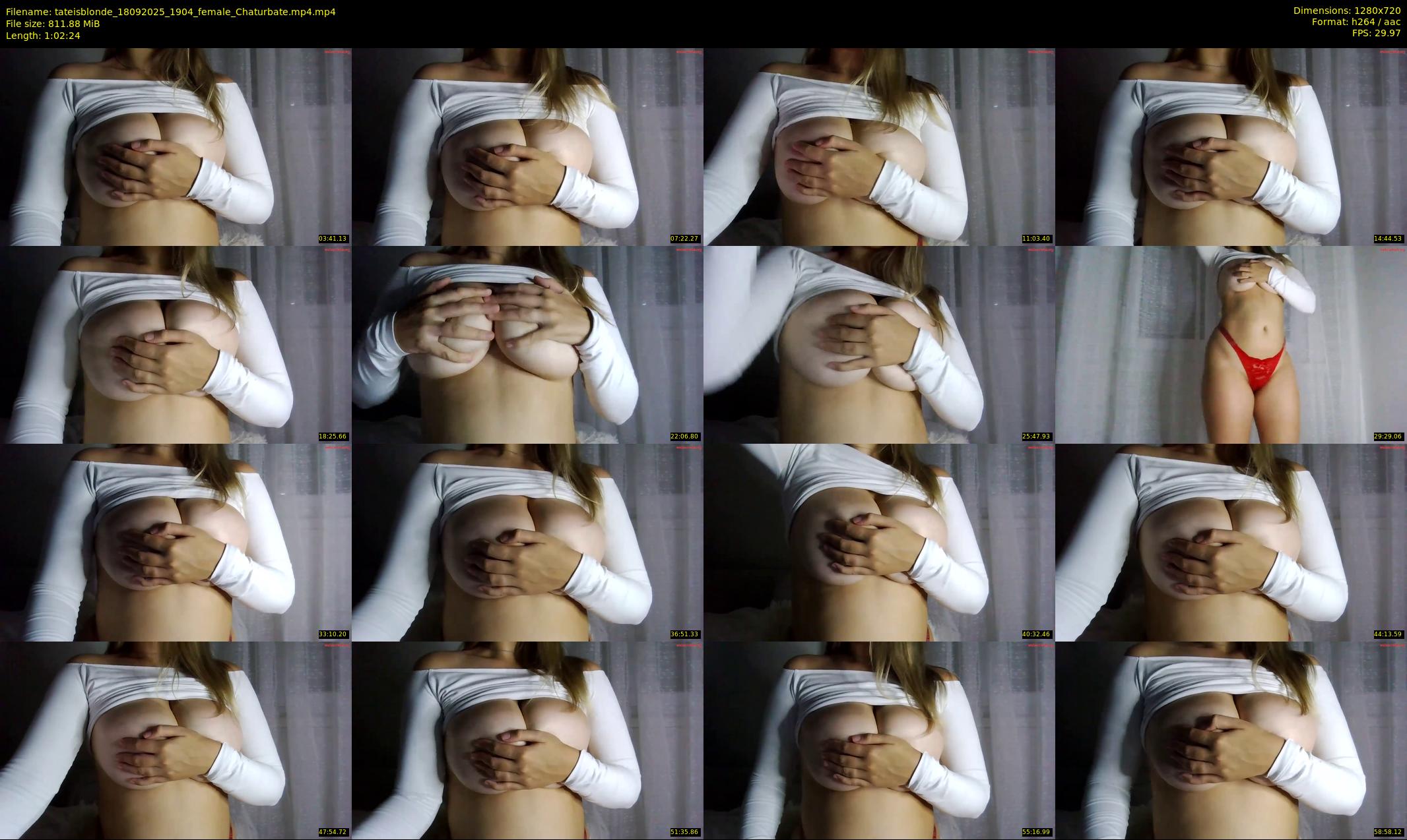 tateisblonde — 63 minute Chaturbate female cam show recording, 720p, Sep 18, 2025
