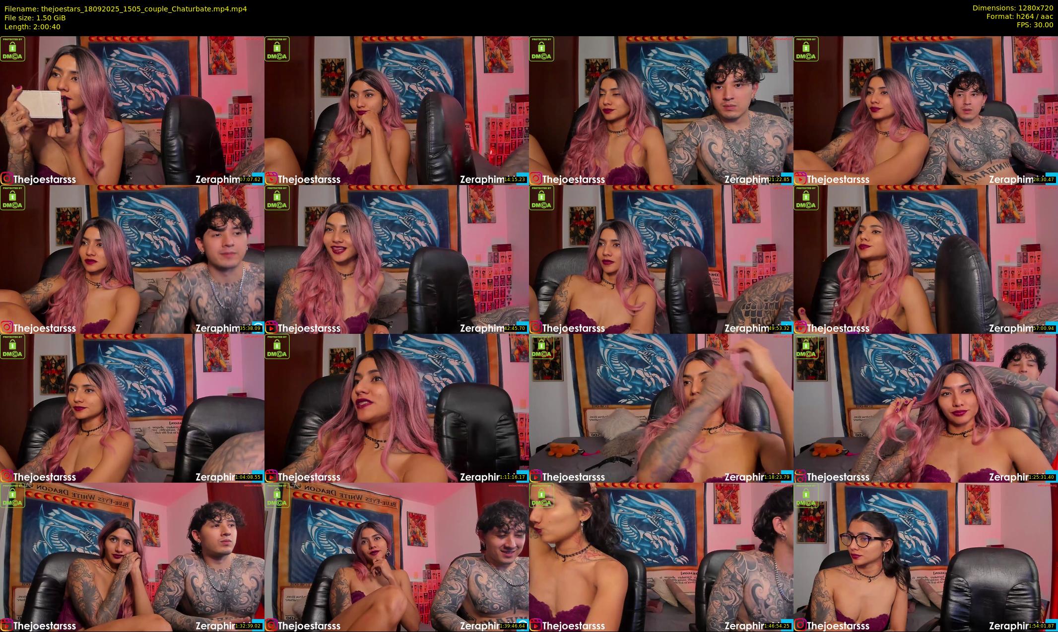 thejoestars — 121 minute Chaturbate couple cam show recording, 720p, Sep 18, 2025