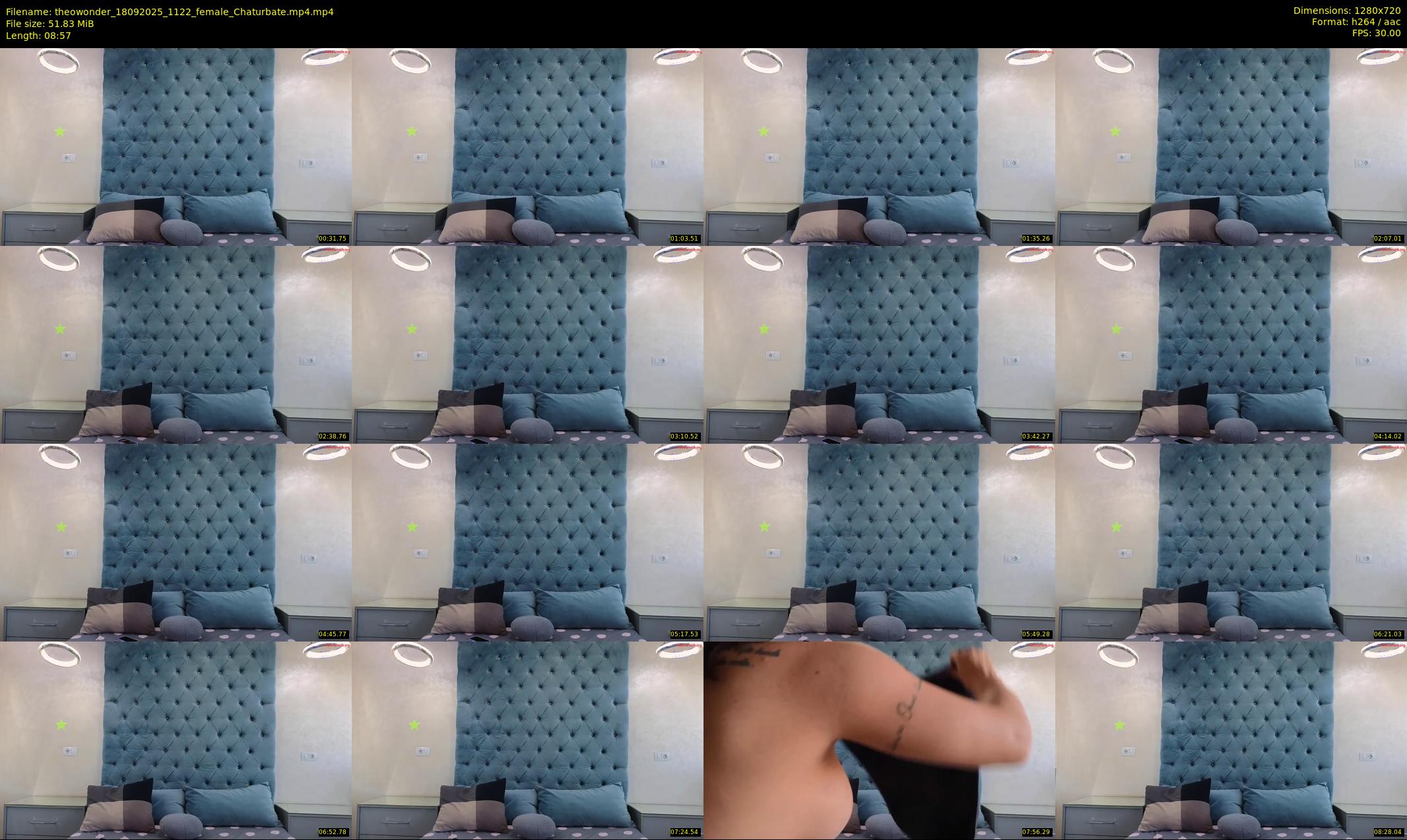 theowonder — 9 minute Chaturbate female cam show recording, 720p, Sep 18, 2025