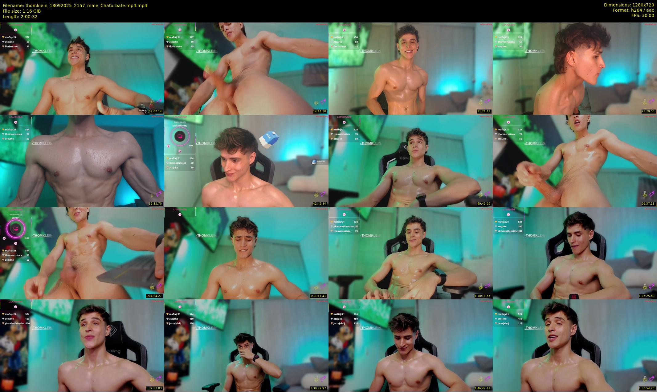 thomklein — 121 minute Chaturbate male cam show recording, 720p, Sep 18, 2025