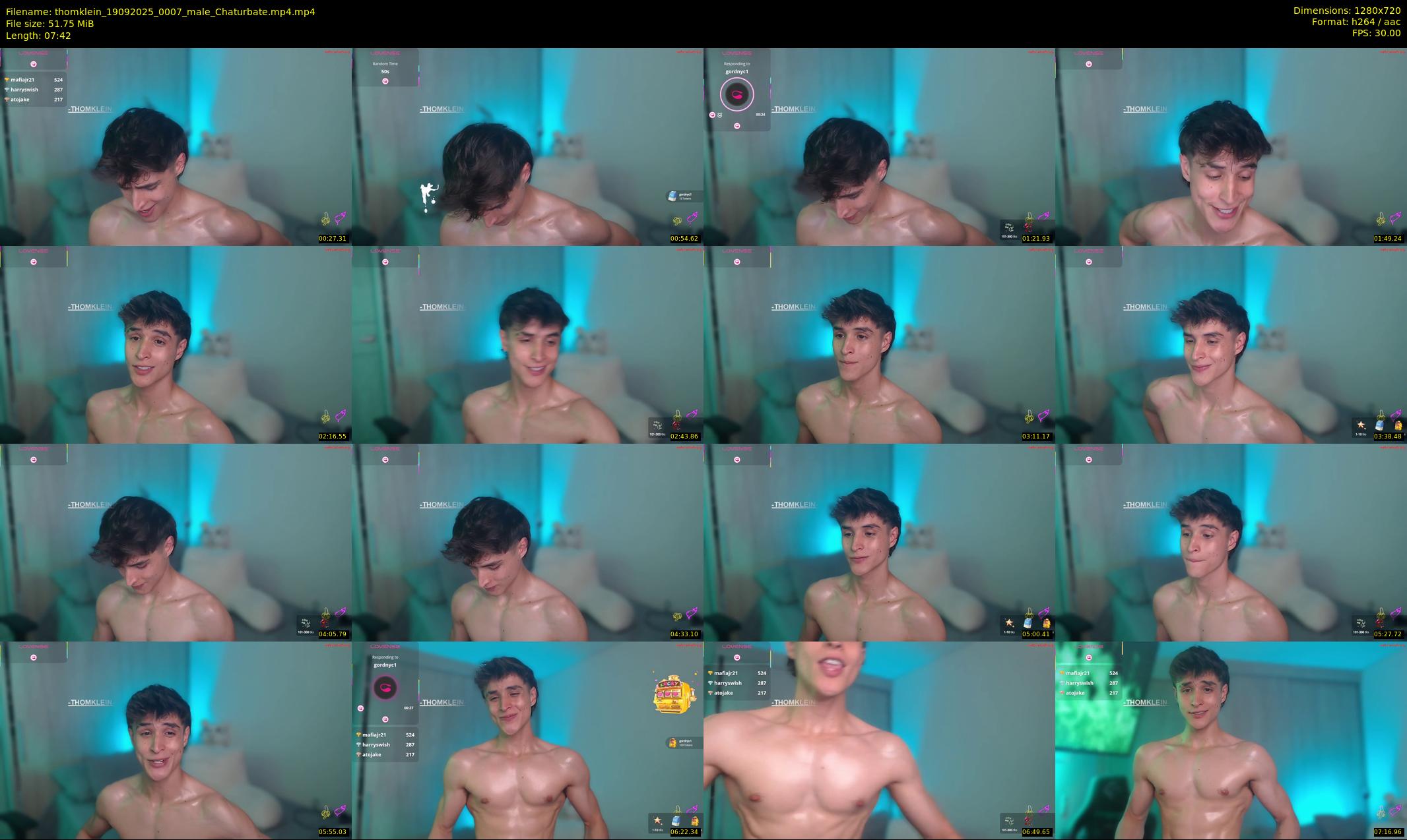 thomklein — 8 minute Chaturbate male cam show recording, 720p, Sep 19, 2025