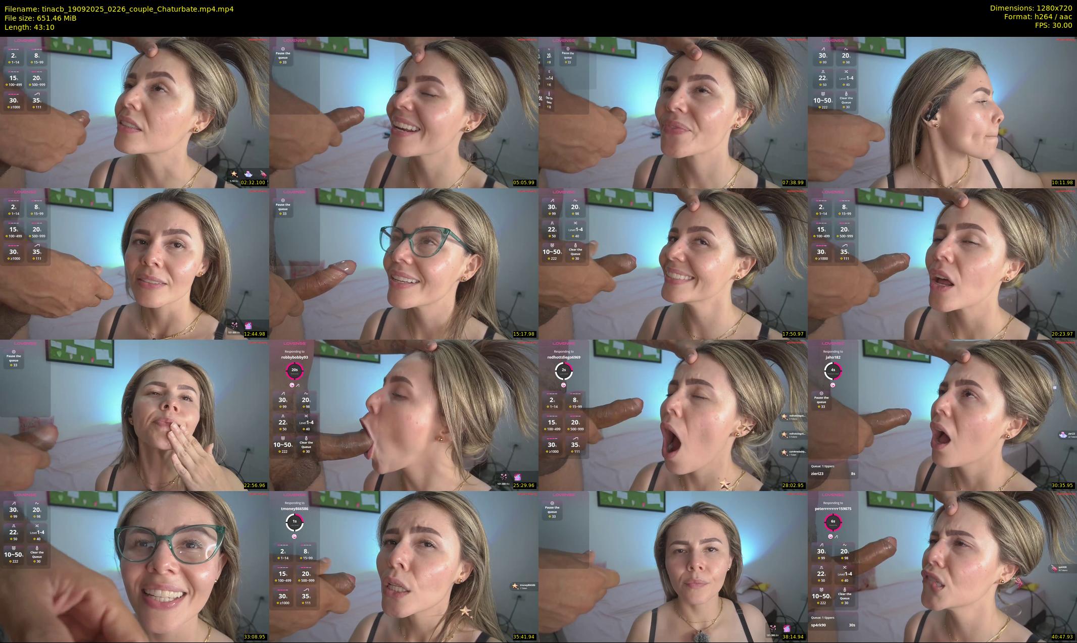tinacb — 44 minute Chaturbate female cam show recording, 720p, Sep 19, 2025