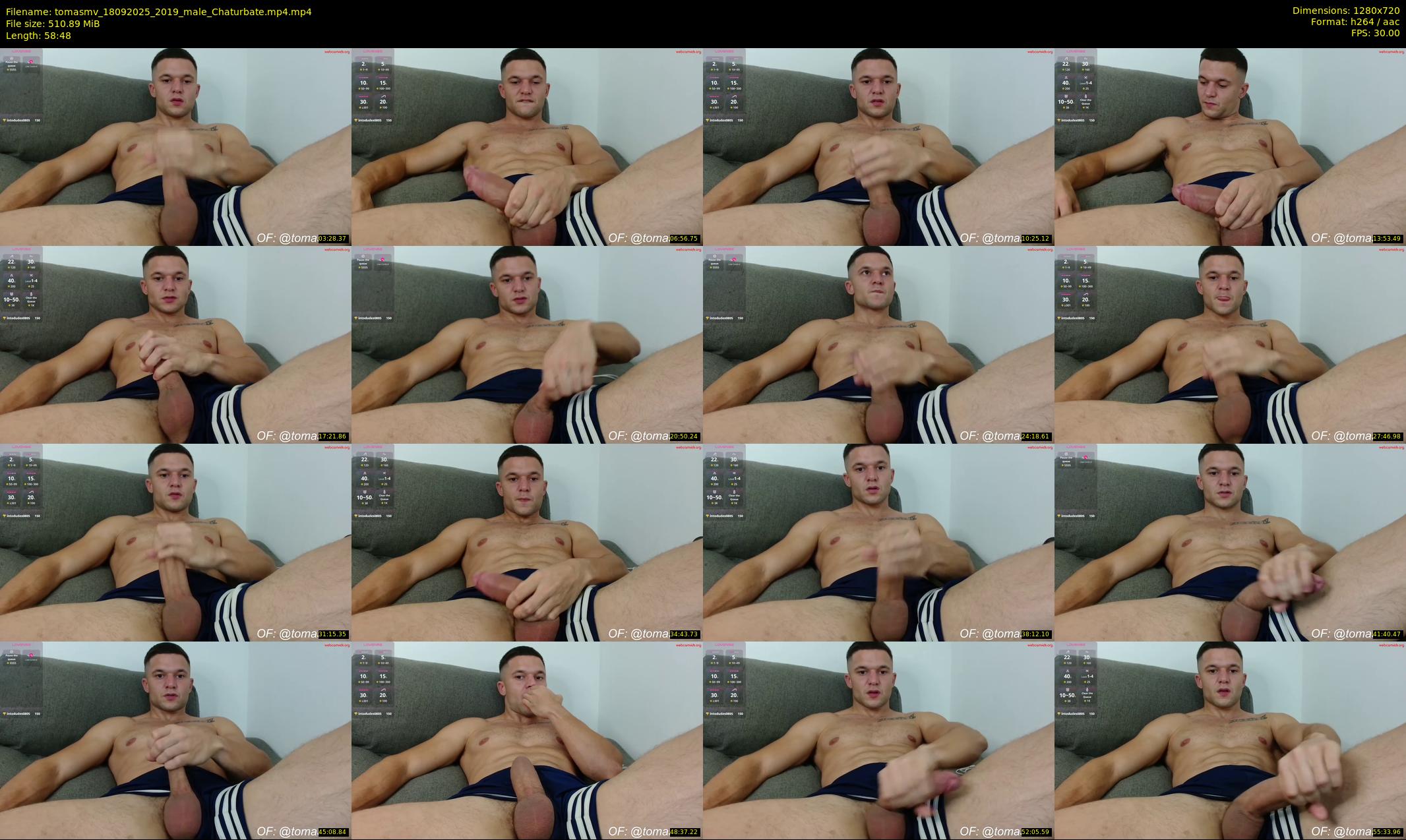tomasmv — 59 minute Chaturbate male cam show recording, 720p, Sep 18, 2025