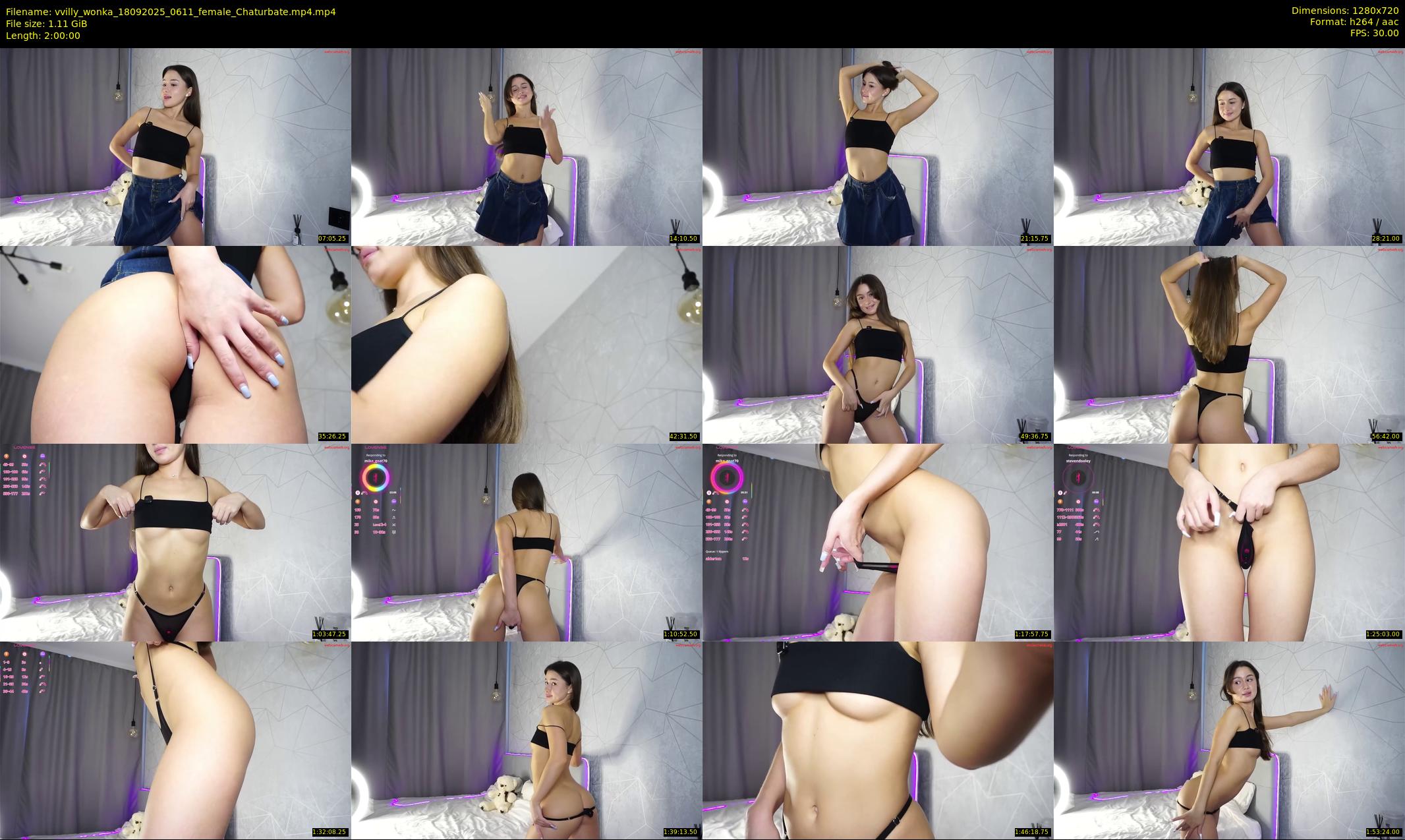 vvilly_wonka — 120 minute Chaturbate female cam show recording, 720p, Sep 18, 2025