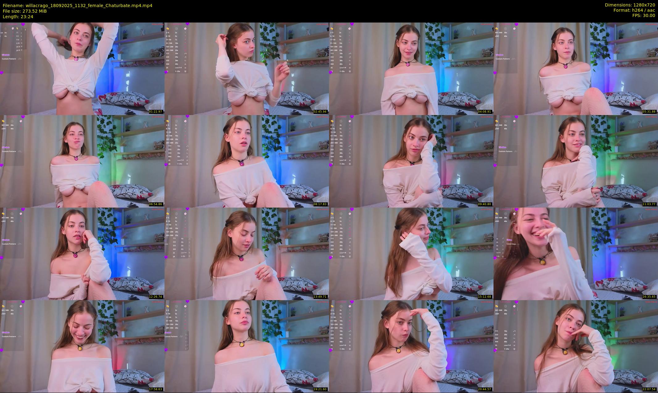 willacrago — 24 minute Chaturbate female cam show recording, 720p, Sep 18, 2025