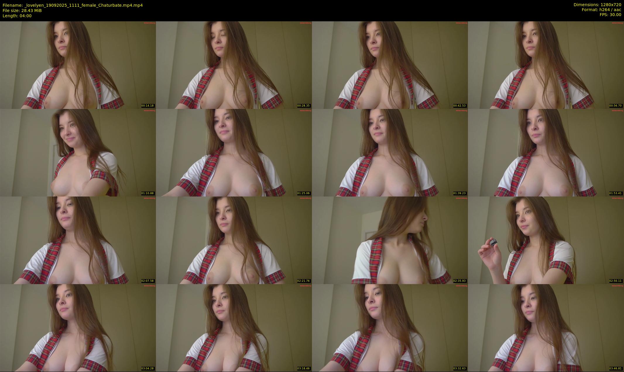 _lovelyen — 4 minute Chaturbate female cam show recording, 720p, Sep 19, 2025