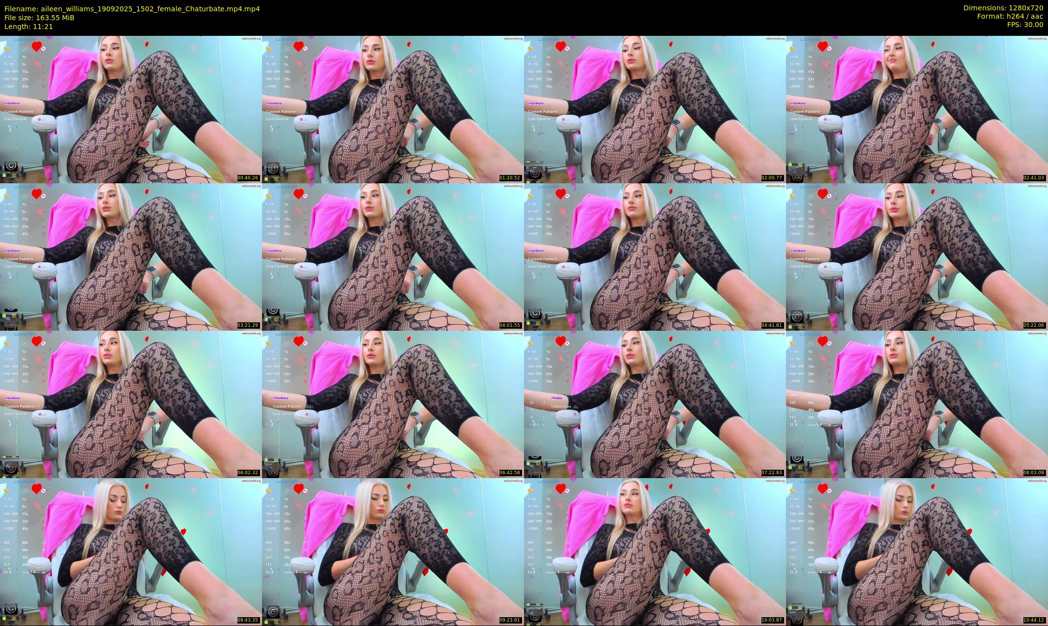 aileen_williams — 12 minute Chaturbate female cam show recording, 720p, Sep 19, 2025