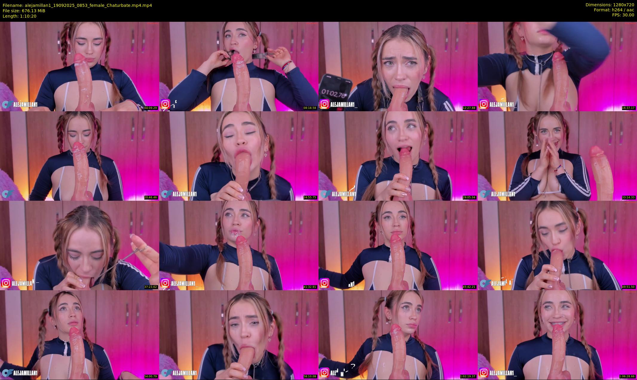 alejamillan1 — 71 minute Chaturbate female cam show recording, 720p, Sep 19, 2025
