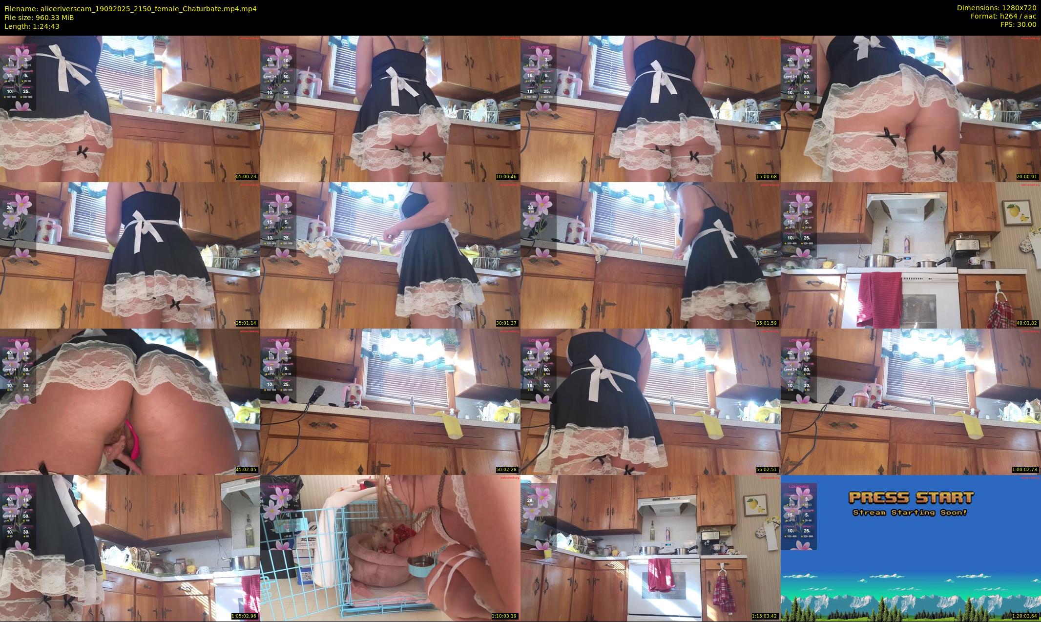 aliceriverscam — 85 minute Chaturbate female cam show recording, 720p, Sep 19, 2025