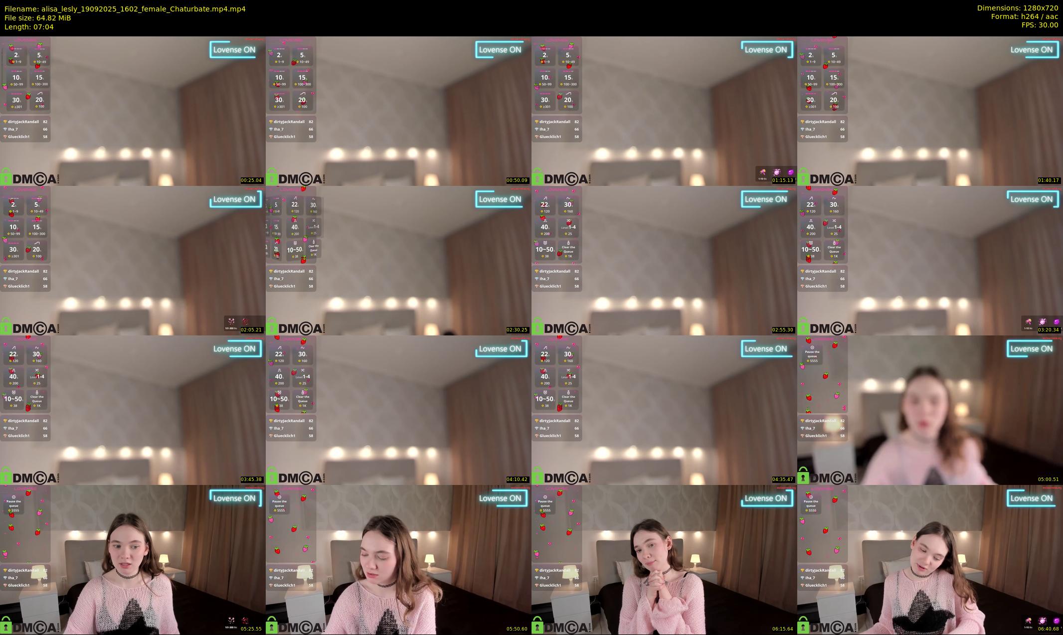 alisa_lesly — 8 minute Chaturbate female cam show recording, 720p, Sep 19, 2025