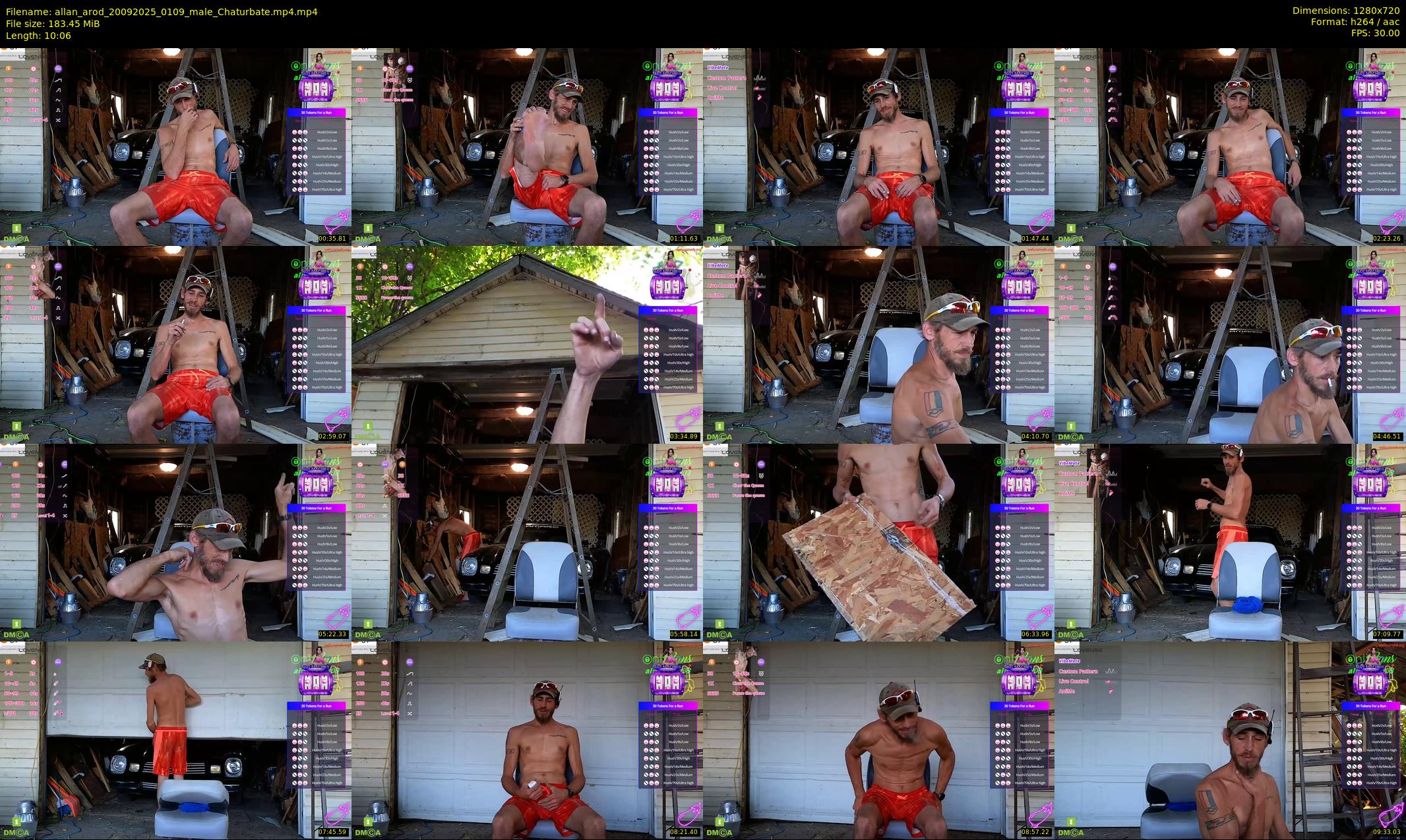 allan_arod — 11 minute Chaturbate male cam show recording, 720p, Sep 20, 2025