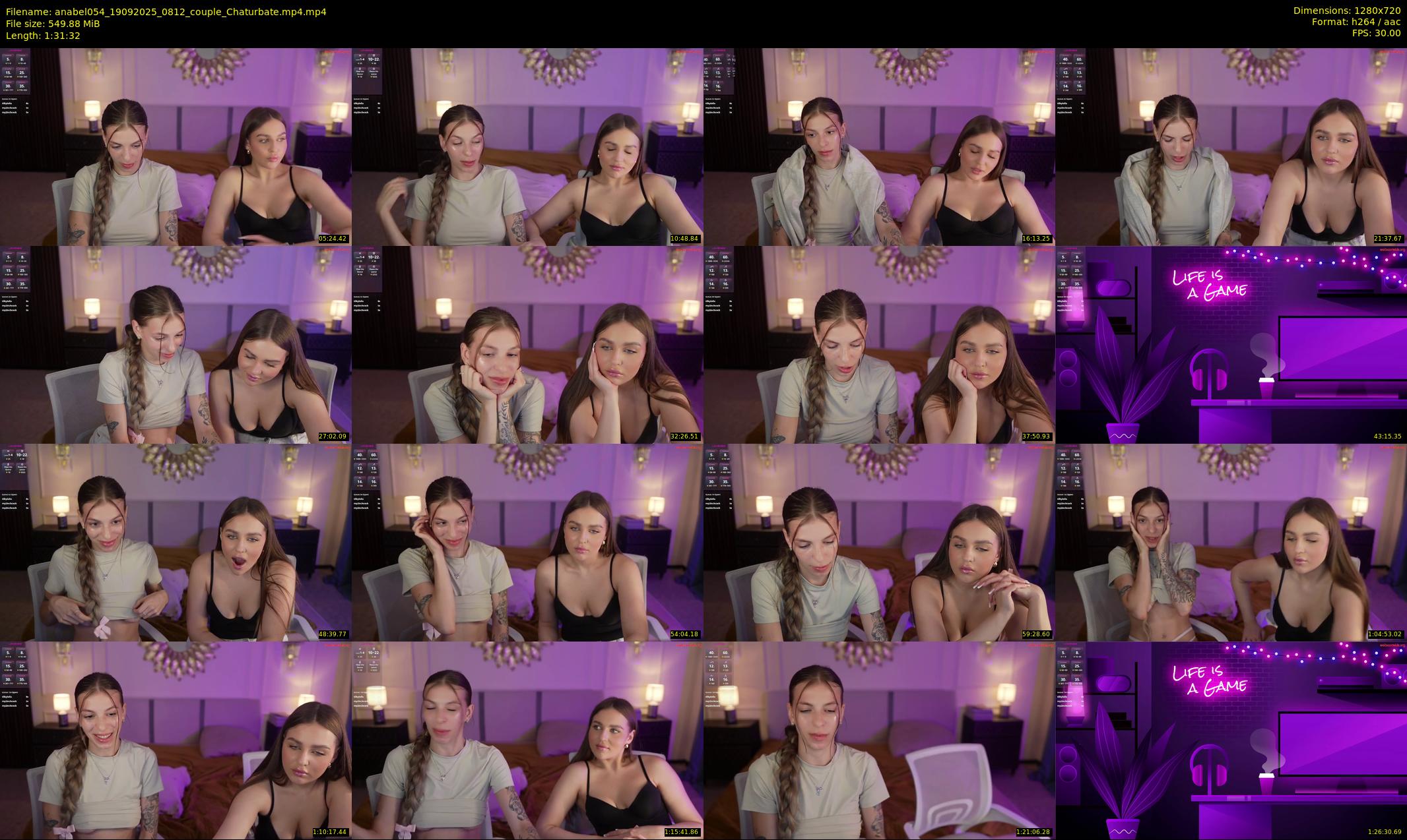 anabel054 — 92 minute Chaturbate female cam show recording, 720p, Sep 19, 2025