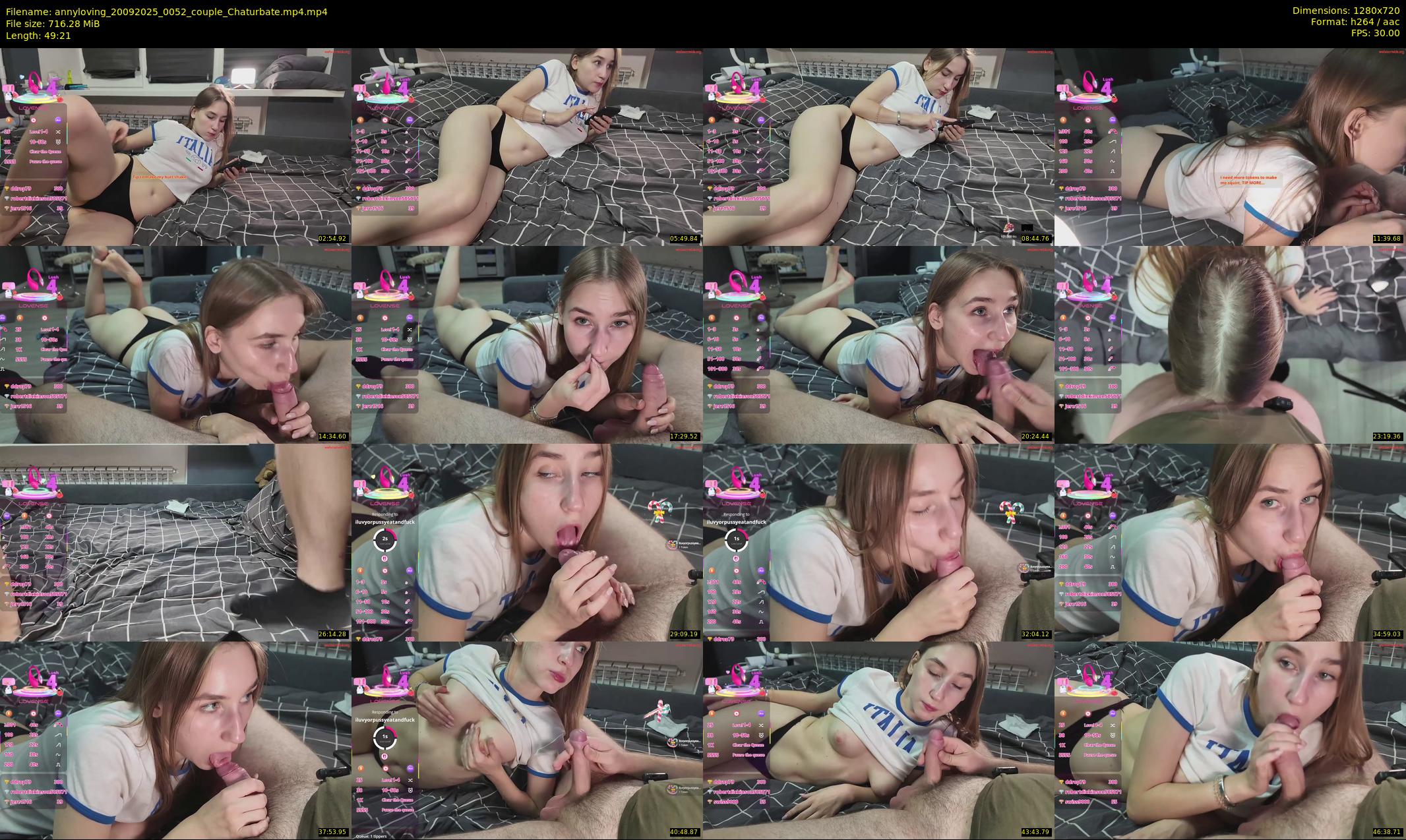 annyloving — 50 minute Chaturbate couple cam show recording, 720p, Sep 20, 2025