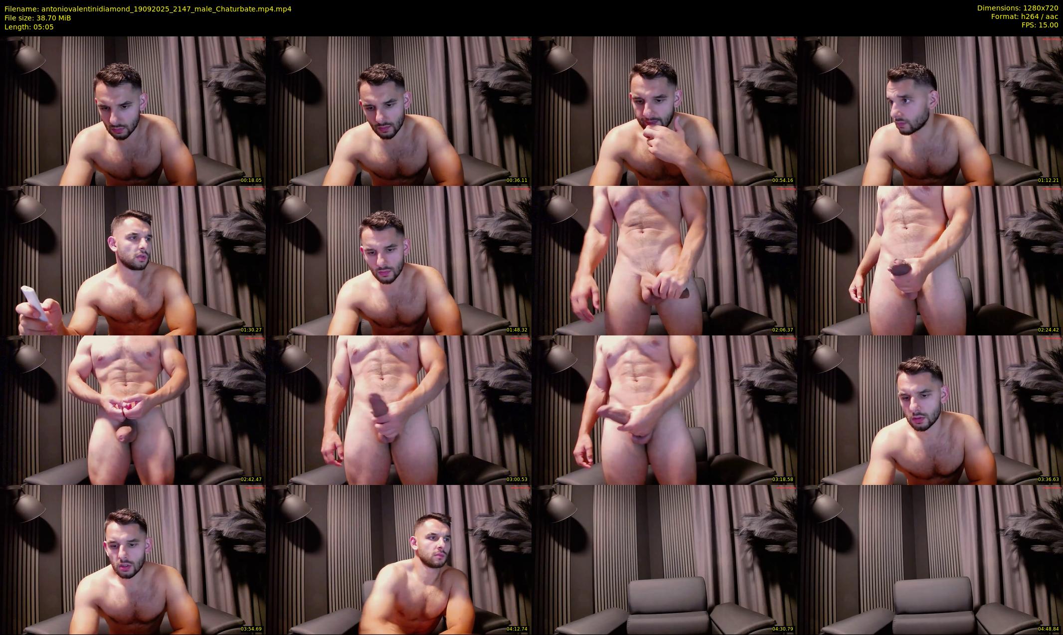 antoniovalentinidiamond — 6 minute Chaturbate male cam show recording, 720p, Sep 19, 2025