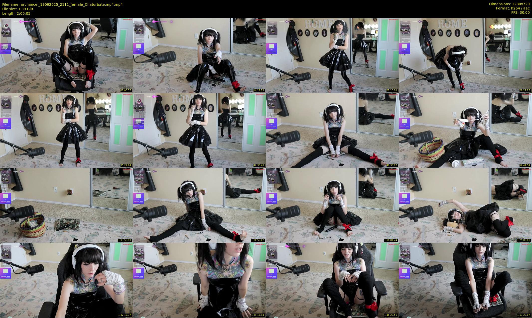 archancel — 121 minute Chaturbate female cam show recording, 720p, Sep 19, 2025