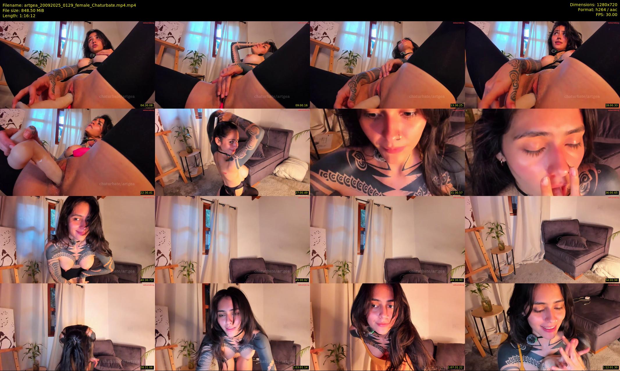 artgea — 77 minute Chaturbate female cam show recording, 720p, Sep 20, 2025