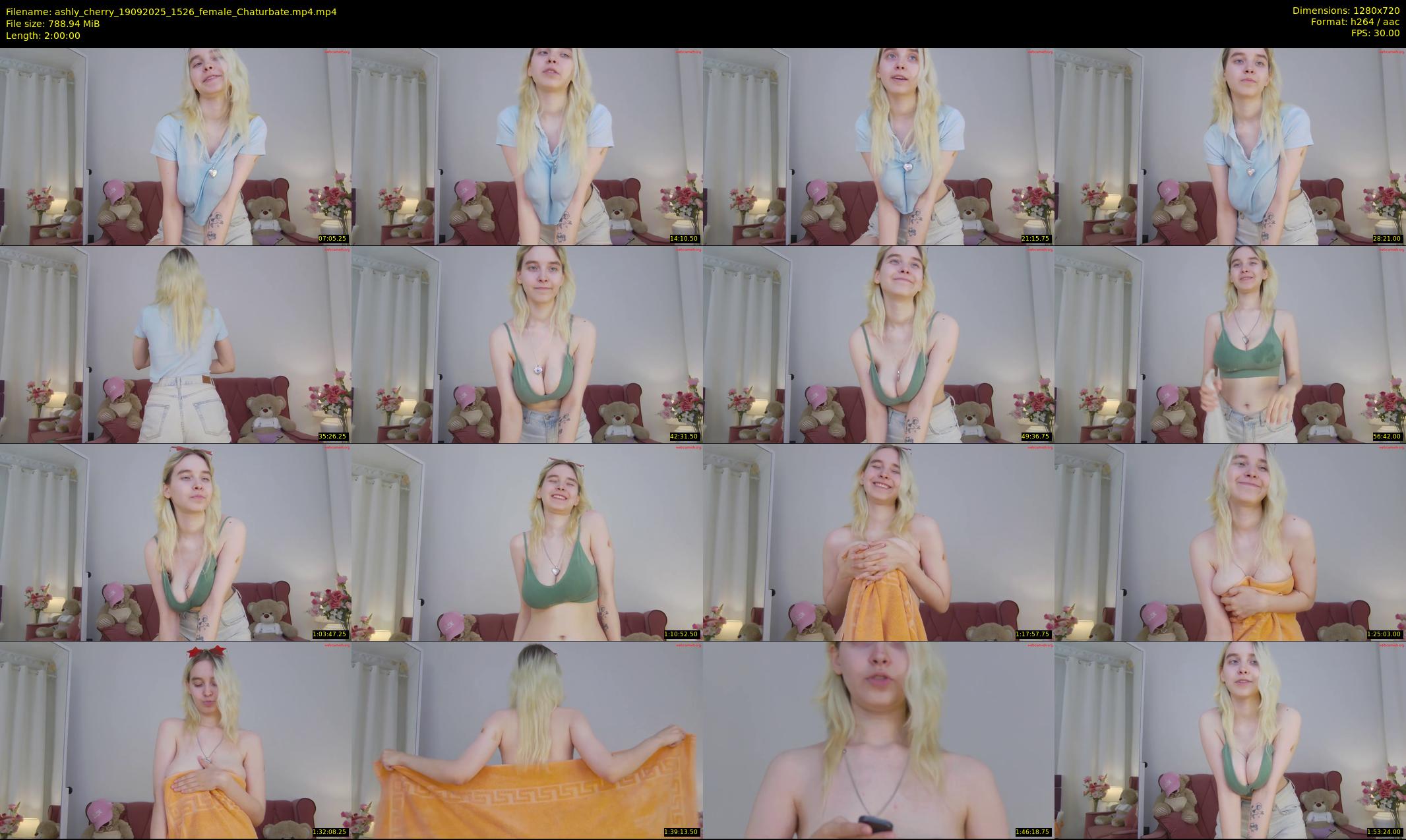 ashly_cherry — 120 minute Chaturbate female cam show recording, 720p, Sep 19, 2025