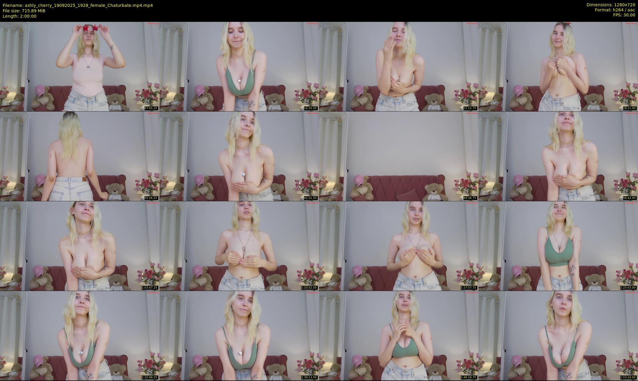 ashly_cherry — 120 minute Chaturbate female cam show recording, 720p, Sep 19, 2025